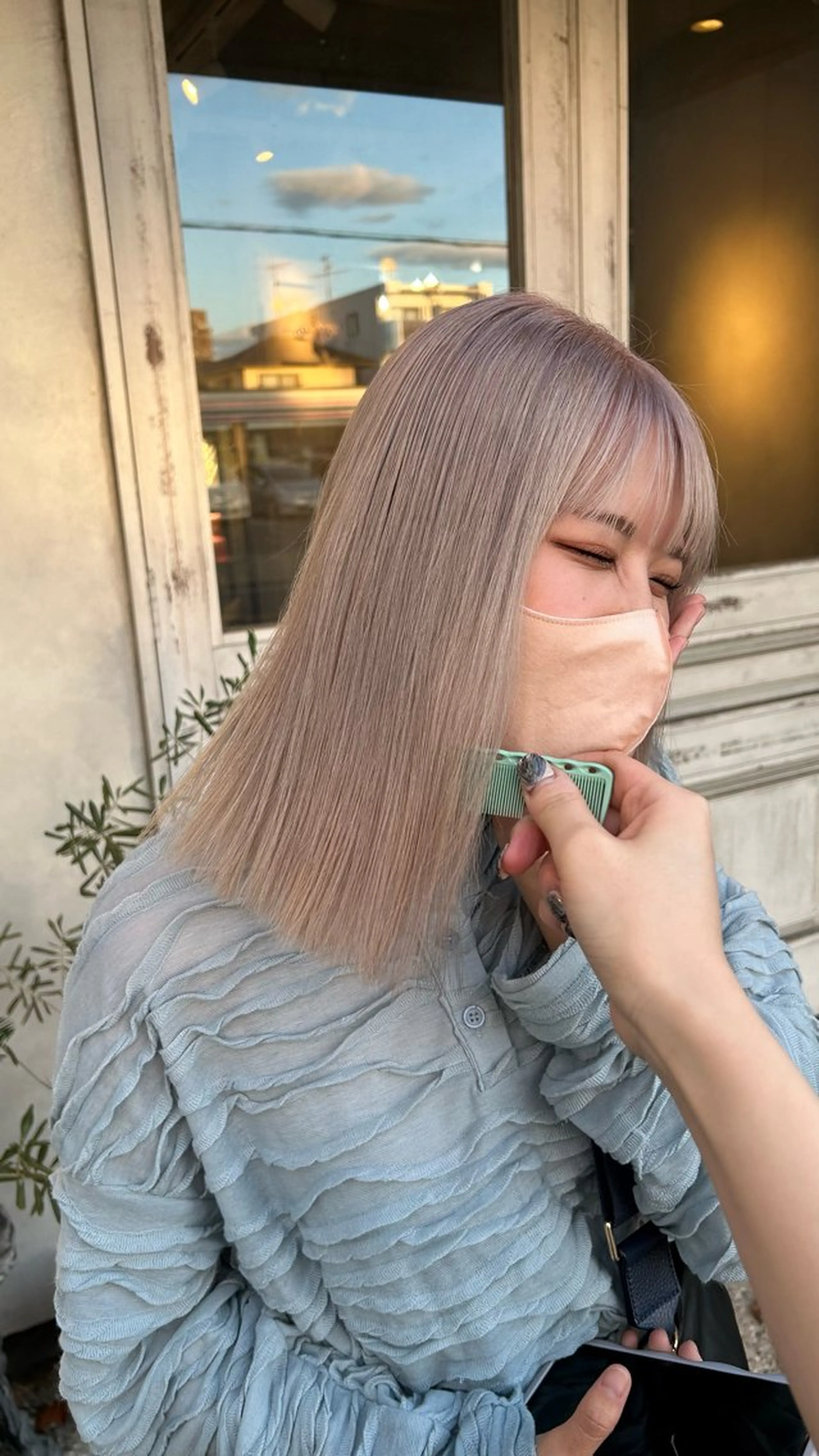 ミディアム ヘアカラー 🦭☪️Azumiボ ブ/レイヤー☪️🦭のヘアスタイル