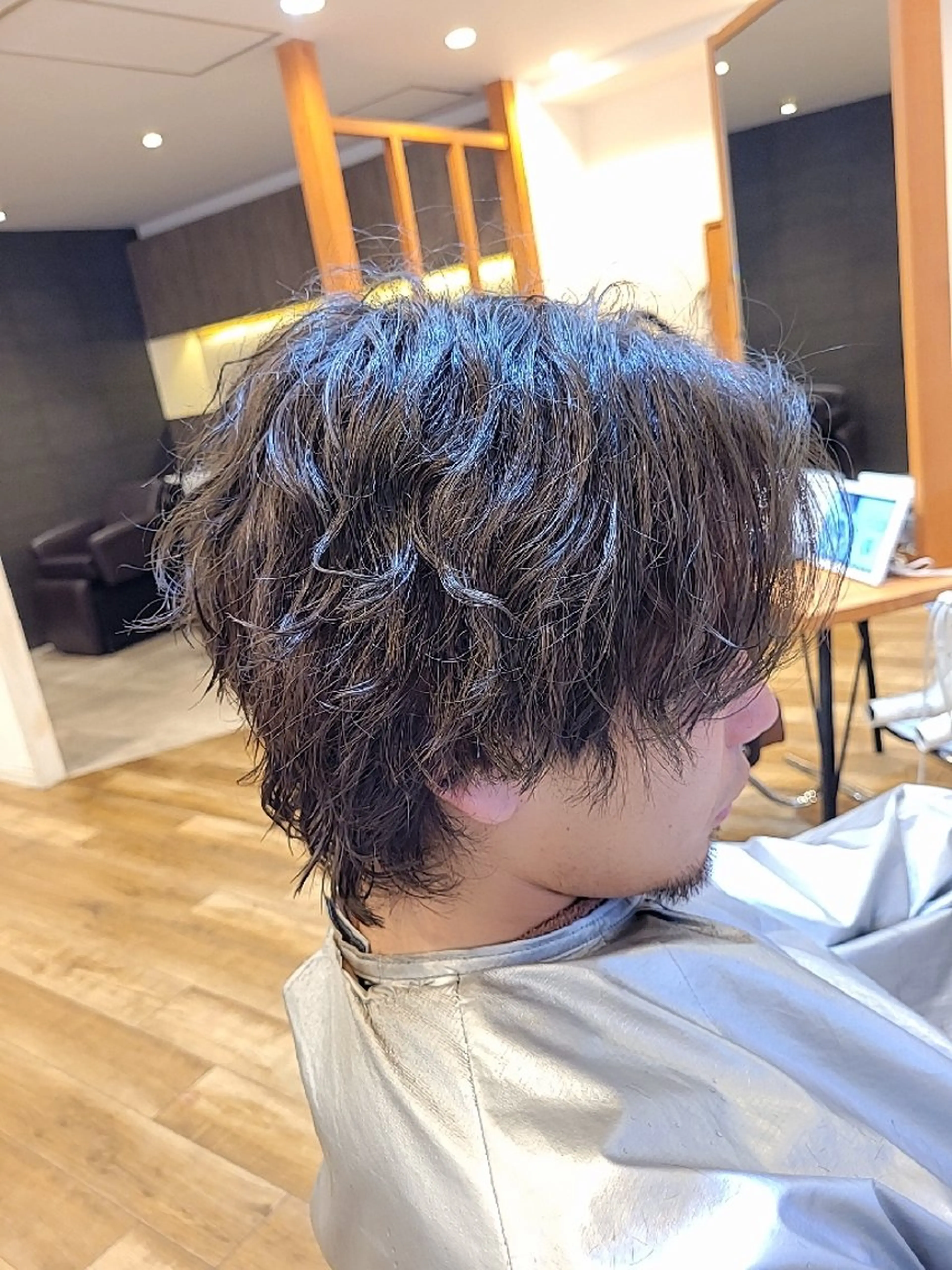 メンズ メンズパーマ メンズウルフカット ウルフカット Agu hair flower所属・E RIのヘアスタイル