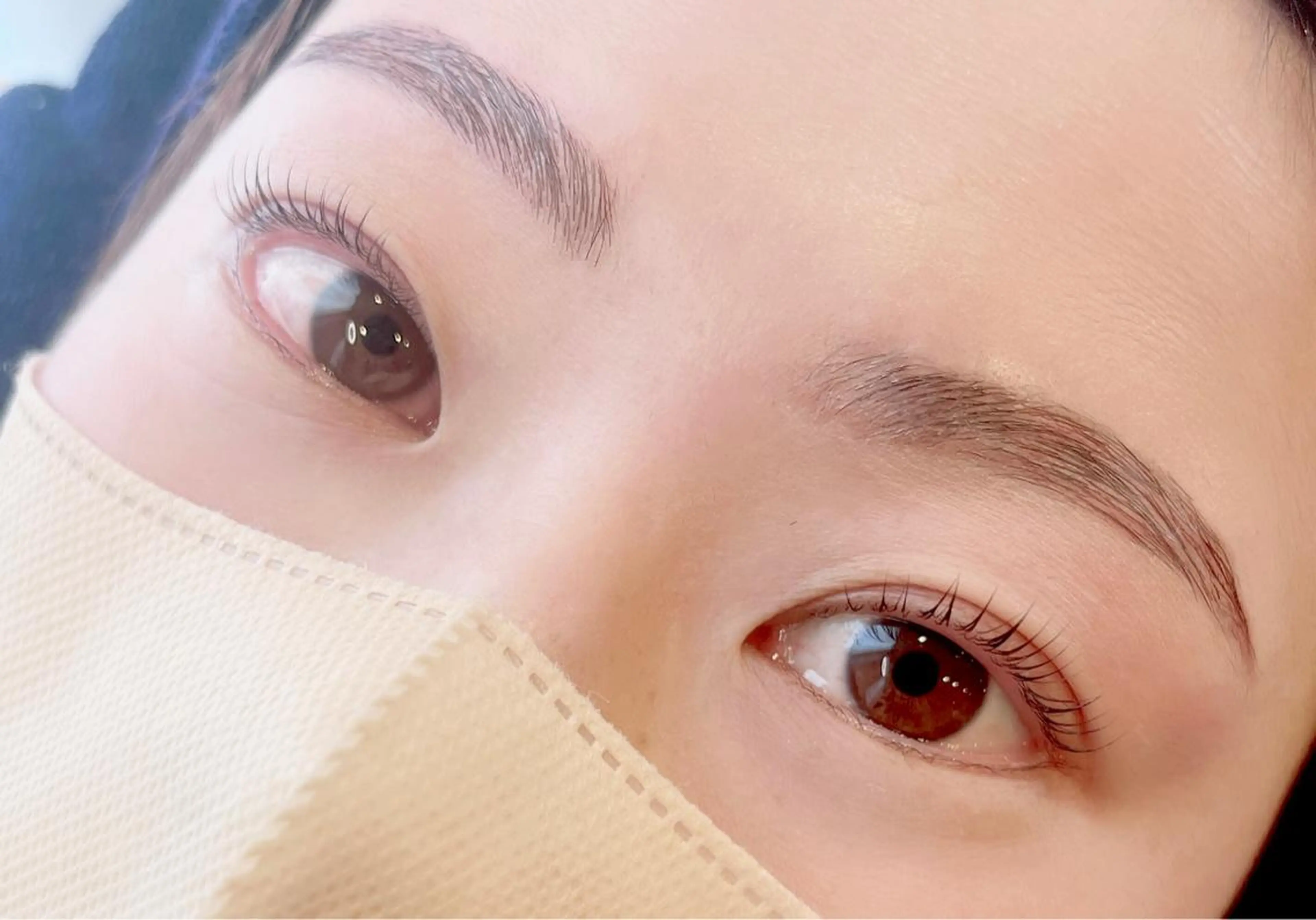 マツエク・マツパ アイブロウ 一重×まつ毛パーマ 東野ゆい🌼 eyelashのマツエク・マツパデザイン