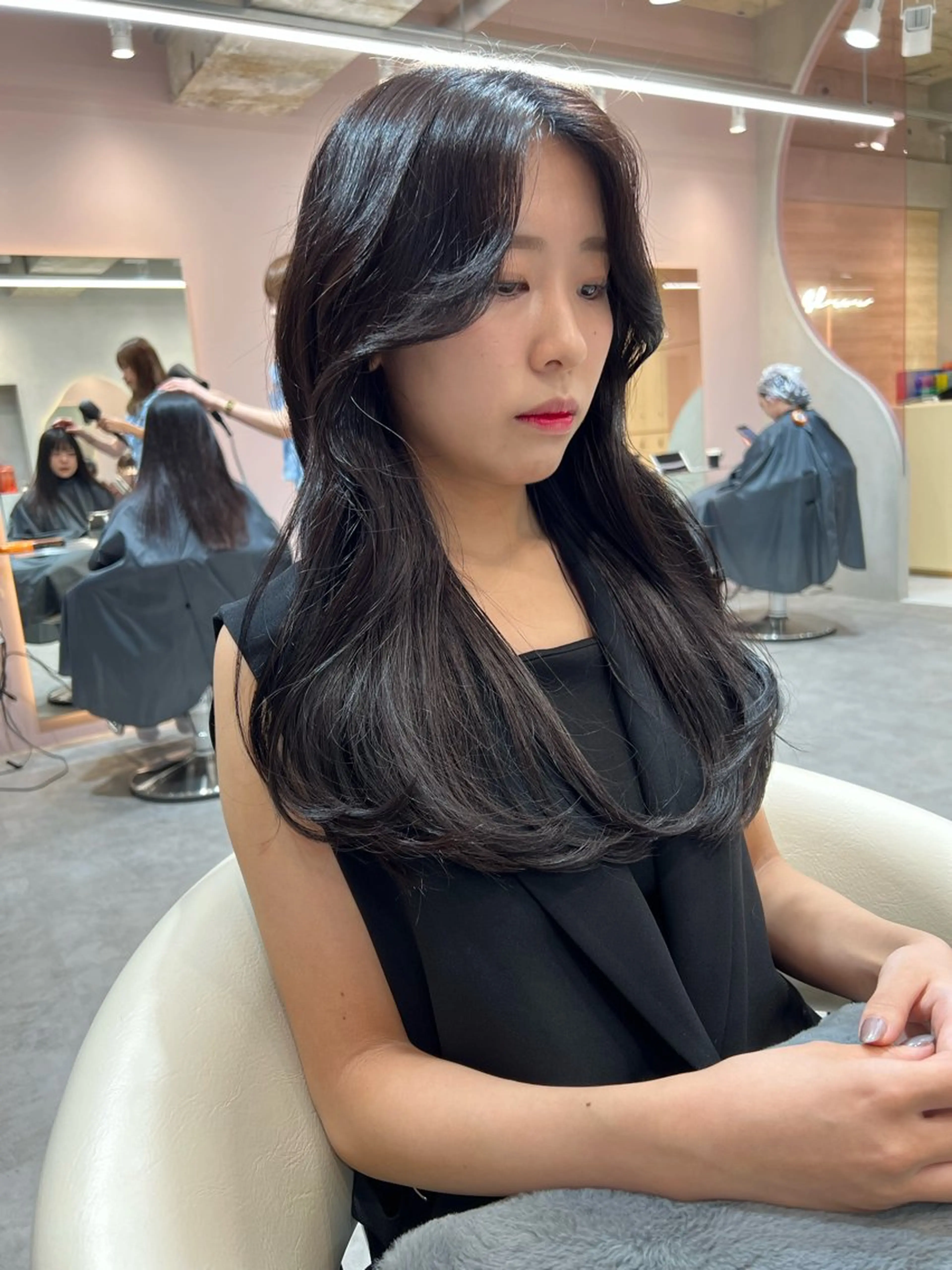 ロング カラー ヘアアレンジ くびれヘア 韓国風ヘア 🇰🇷韓国メンズ 特化🇰🇷松永恭征のヘアスタイル