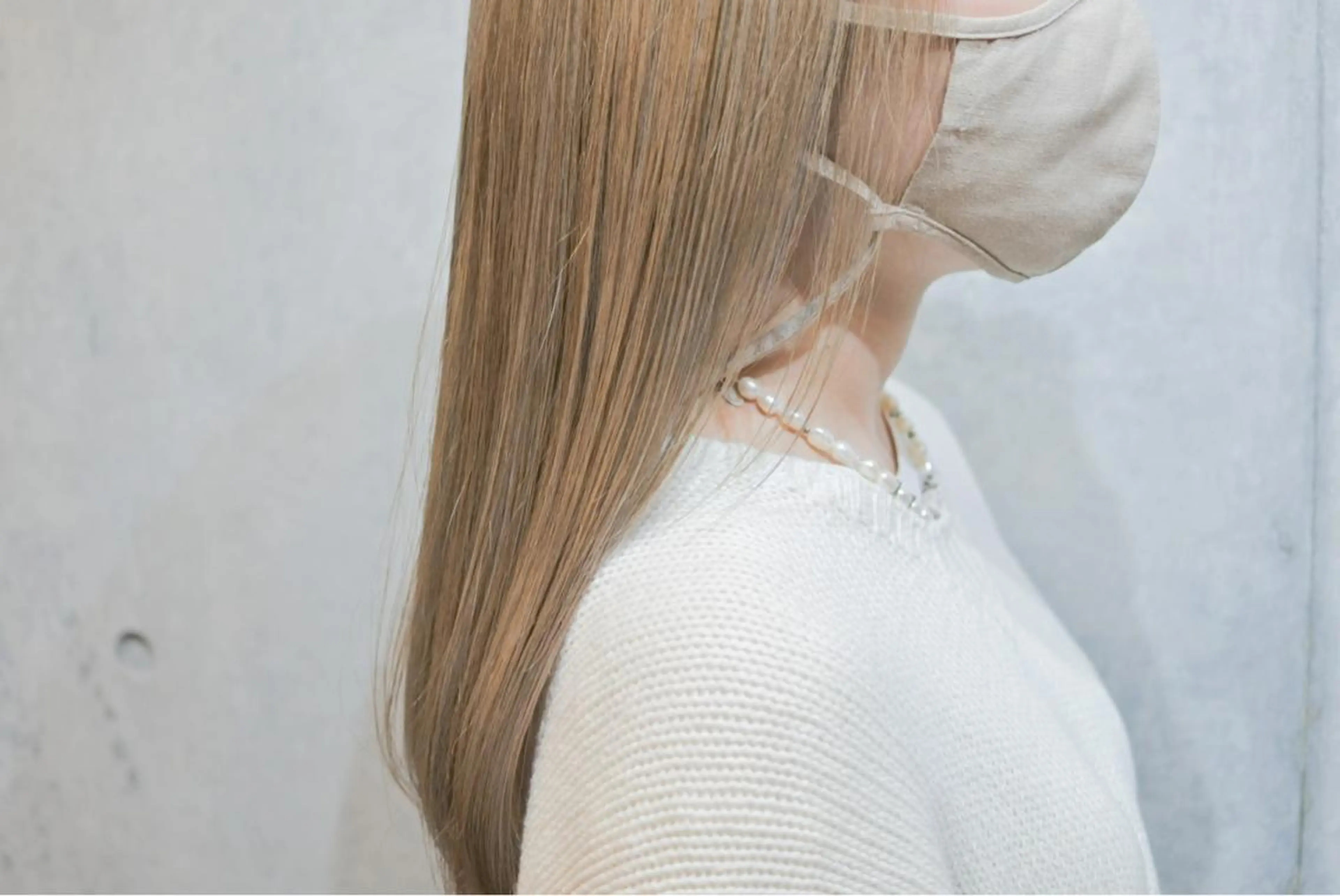 ロング カラー 艶髪ブリーチ 永井竜也のヘアスタイル