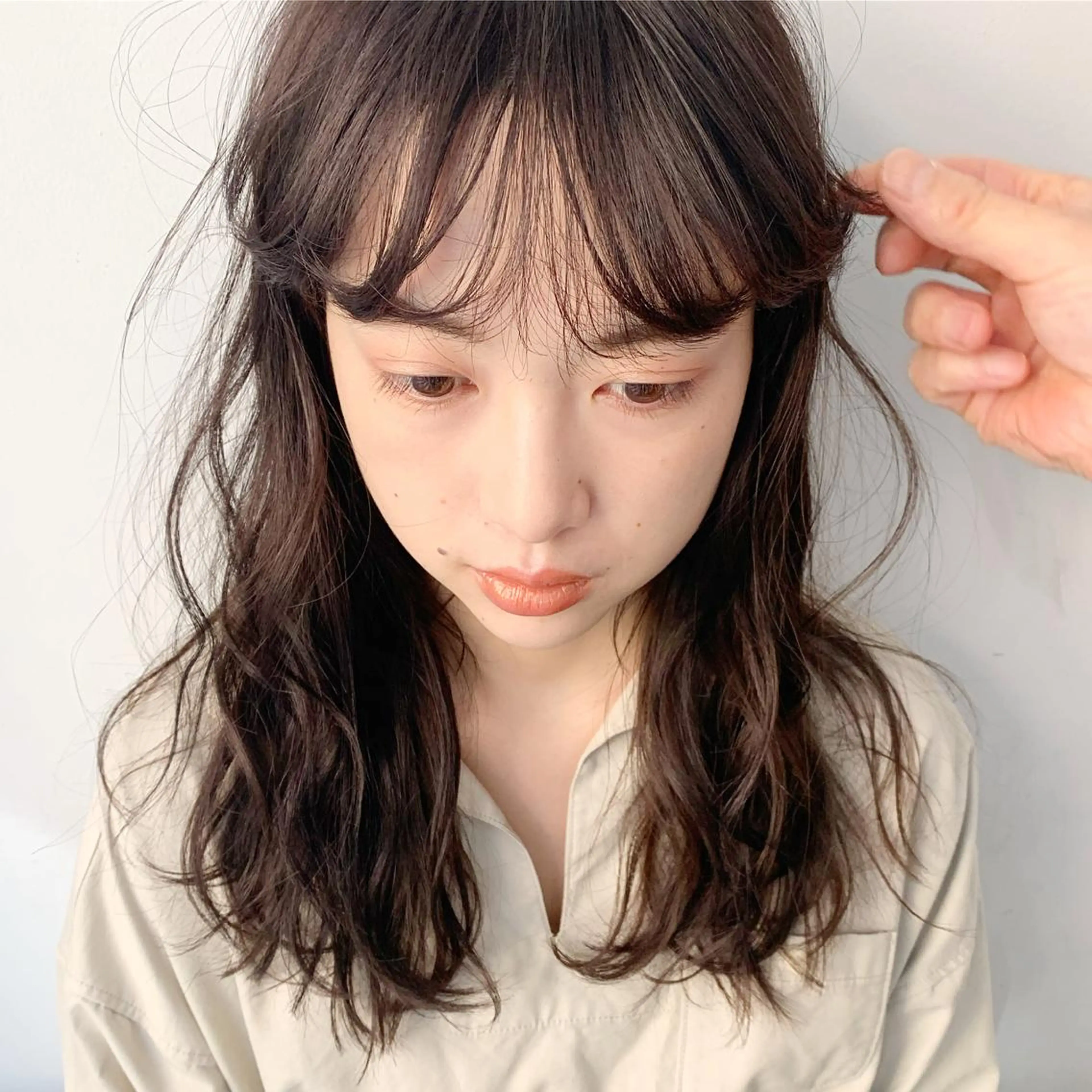 ロング パーマ カット パーマ トリートメント 下北沢 soiのヘアスタイル
