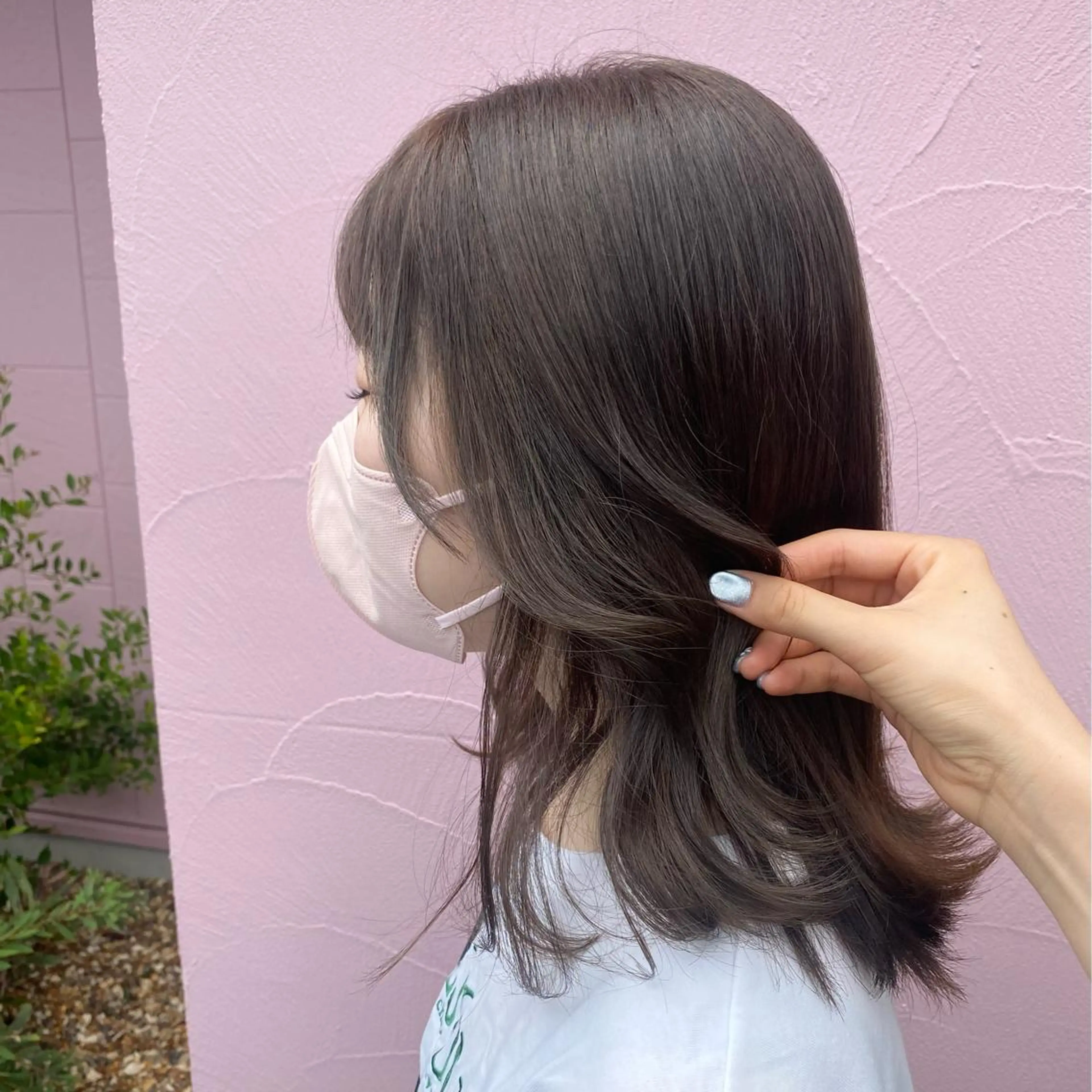 ミディアム カラー パーマ ヘアアレンジ メンズ メンズバレイヤージュ メンズブリーチ メンズハイライト メンズハイトーン メンズインナーカラー 杏凪💫 透明感カラーのヘアスタイル