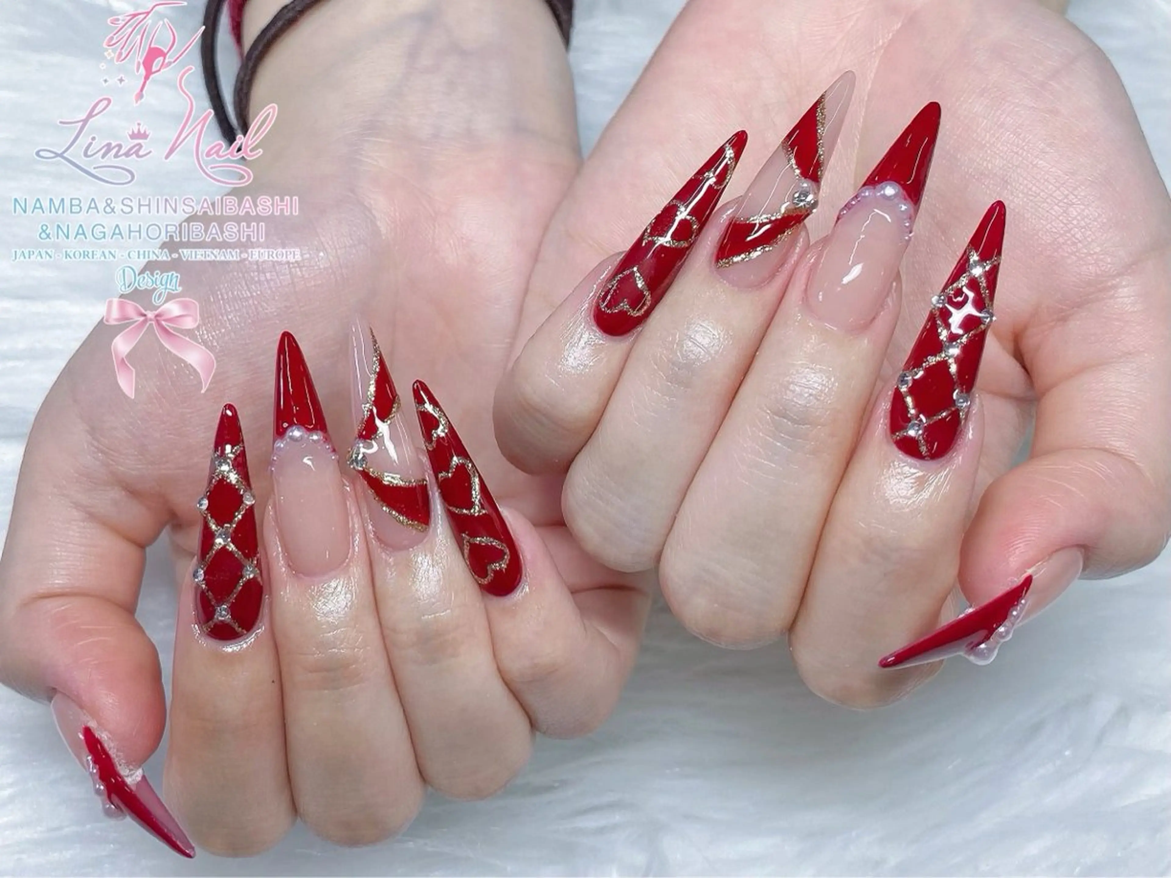 ネイル チークネイル 桜ネイル フラッシュネイル フットネイル ジェルネイル リナネイル 長堀橋店／東心斎橋店のネイルデザイン