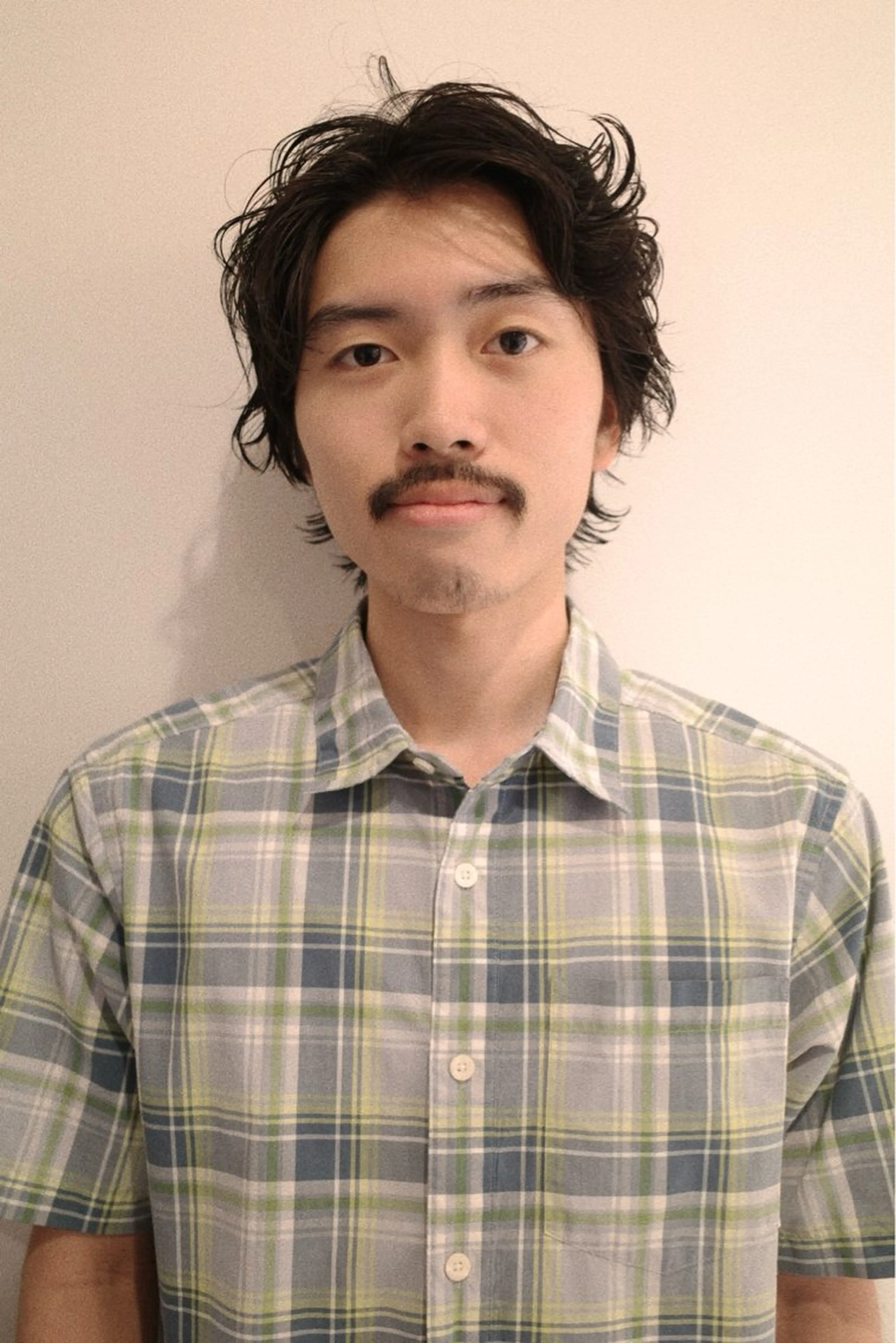 メンズ センターパート マッシュ メンズパーマ メンズショート スパイキーショート カット パーマ メンズショート masakiのヘアスタイル