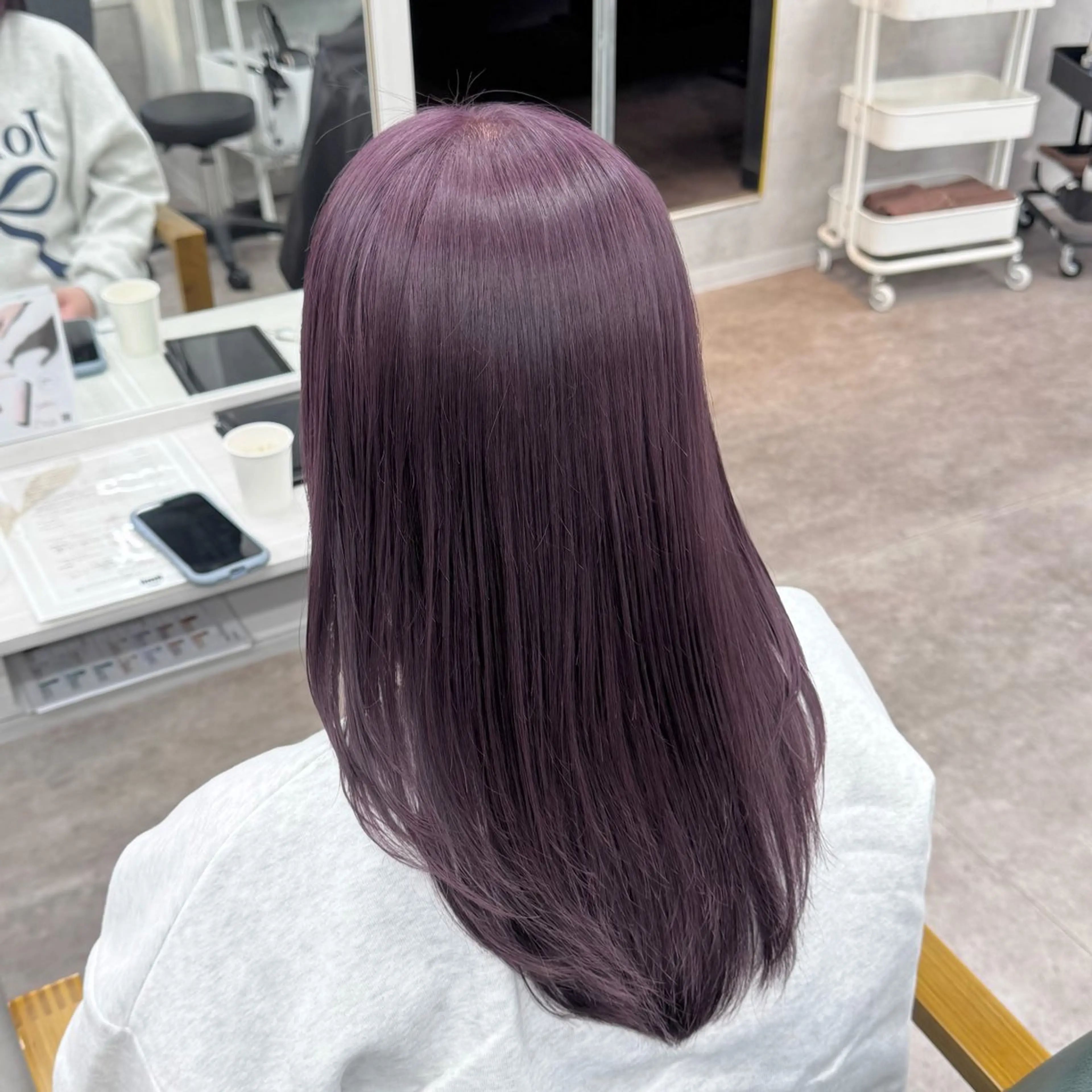 セミロング カラー カット ヘアカラー JUNSHIN🦋 ヘアセット／カラーのヘアスタイル