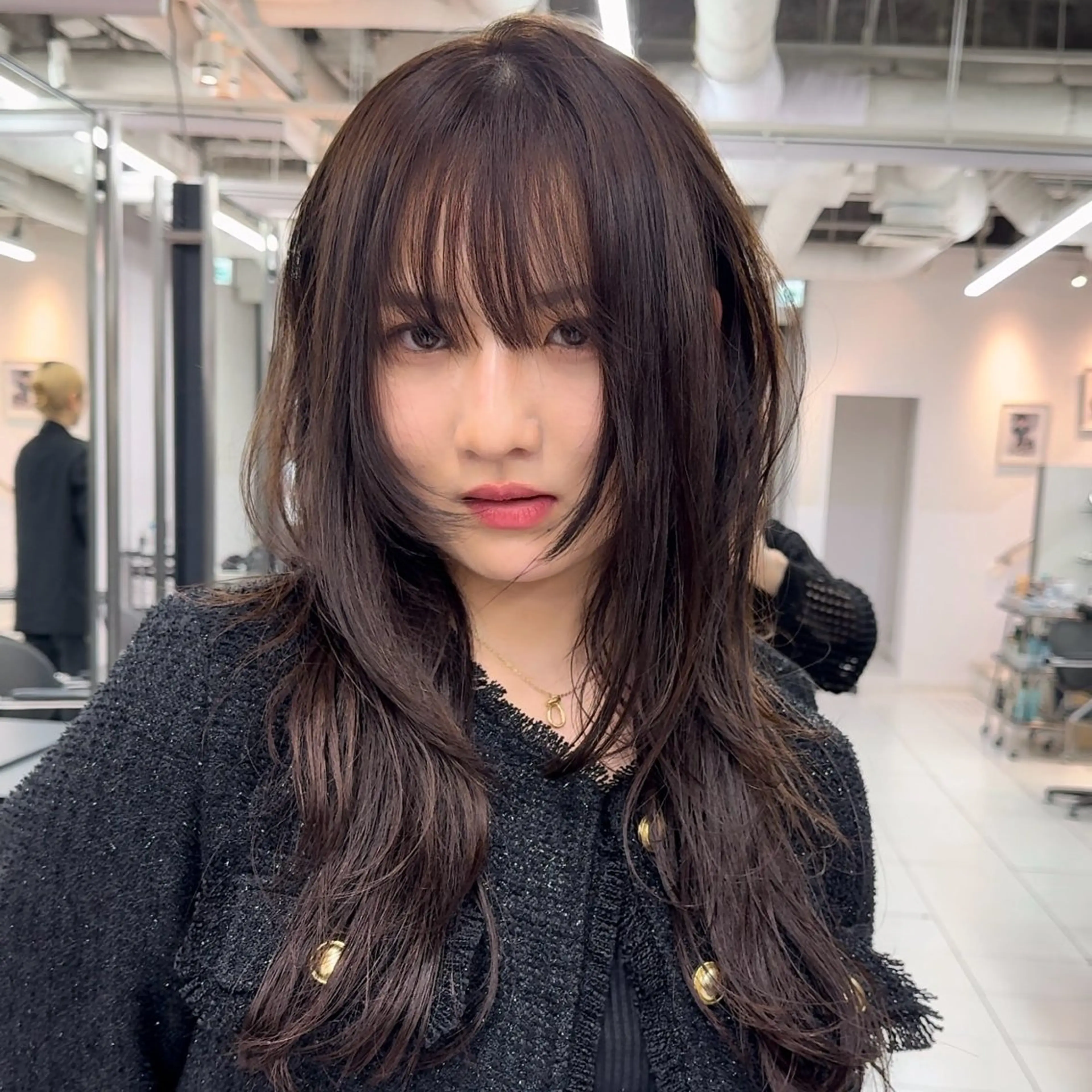 ロング ミディアムレイヤー/ ロングレイヤー堀匠吾のヘアスタイル