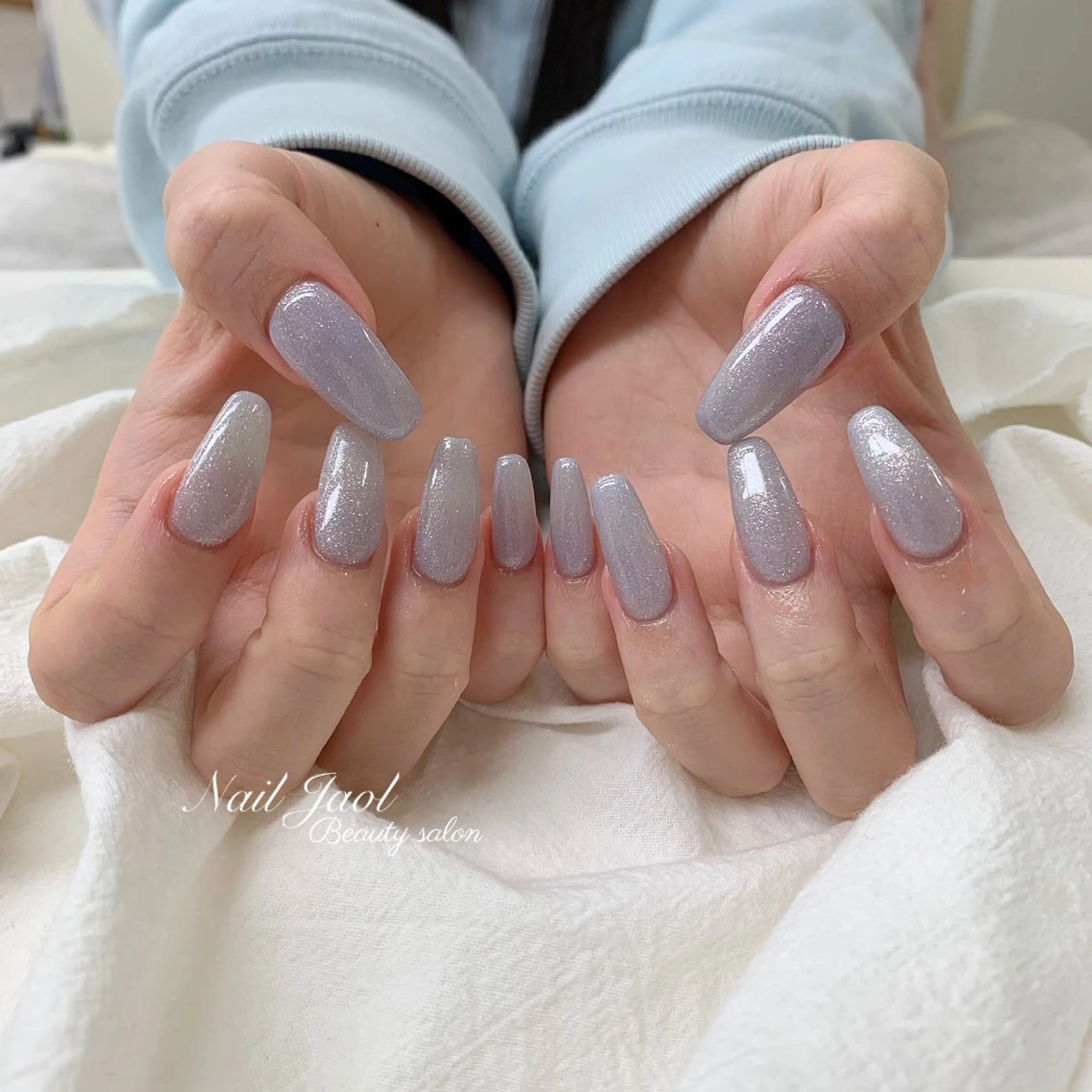 ロング 韓国風ヘア ロング ハンドネイル nail jaol池袋店所属・ネイルJaol 池袋のネイルデザイン