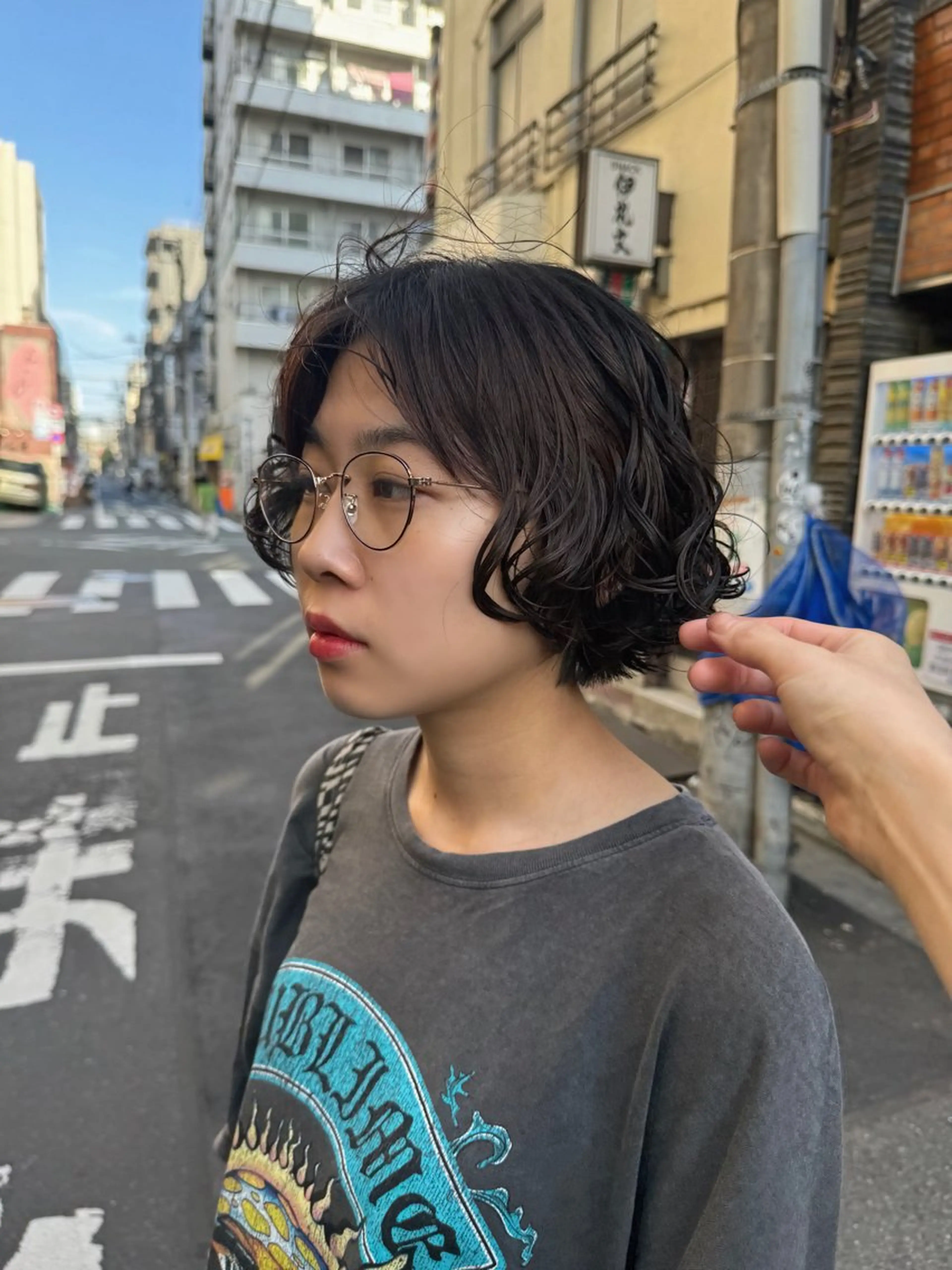 ショート パーマ カット 繭所属・こはる／ハードパーマ /癖毛風パーマ🧃のヘアスタイル