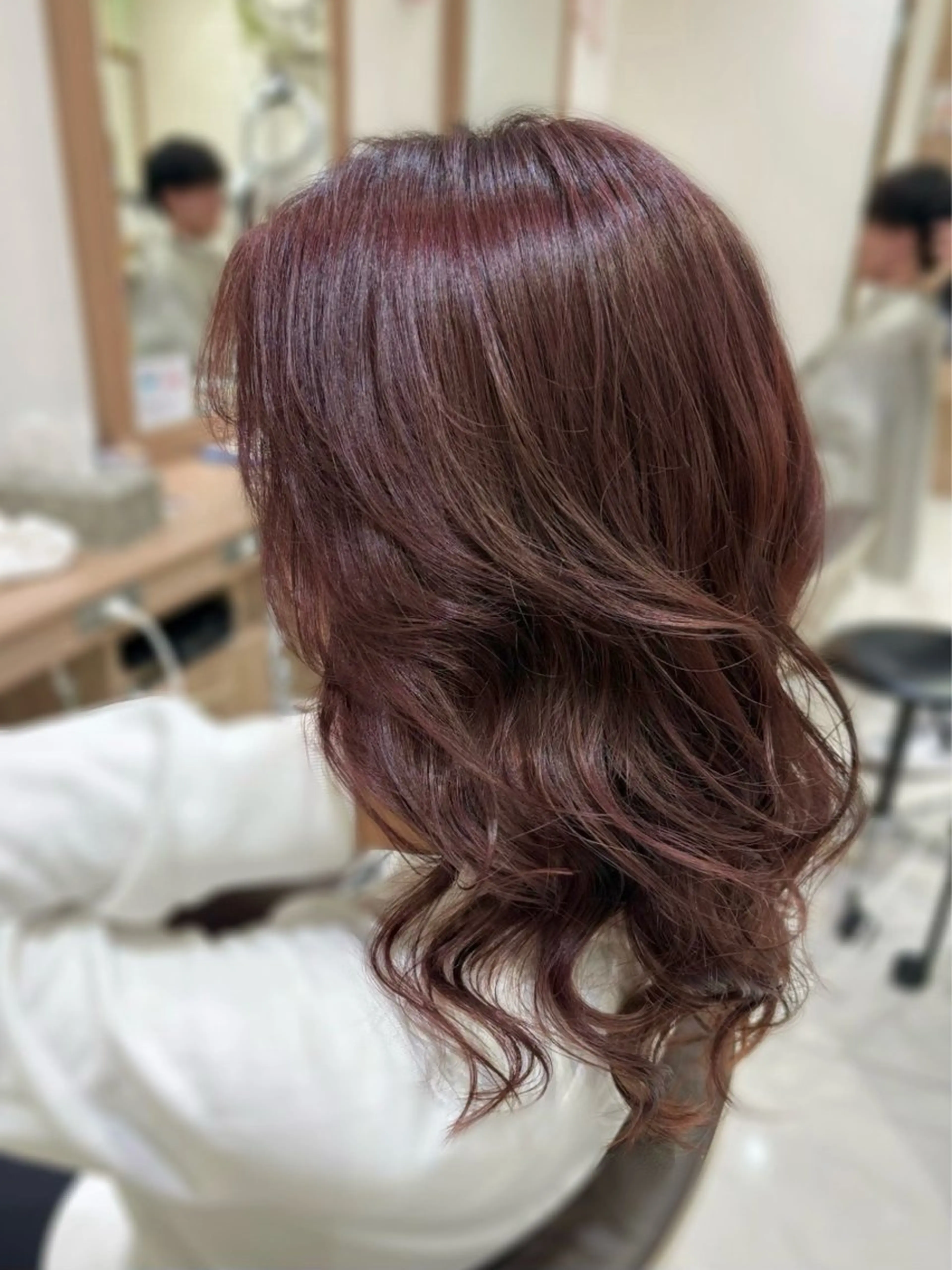 セミロング ヘアアレンジ 奥村 美郁子のヘアスタイル