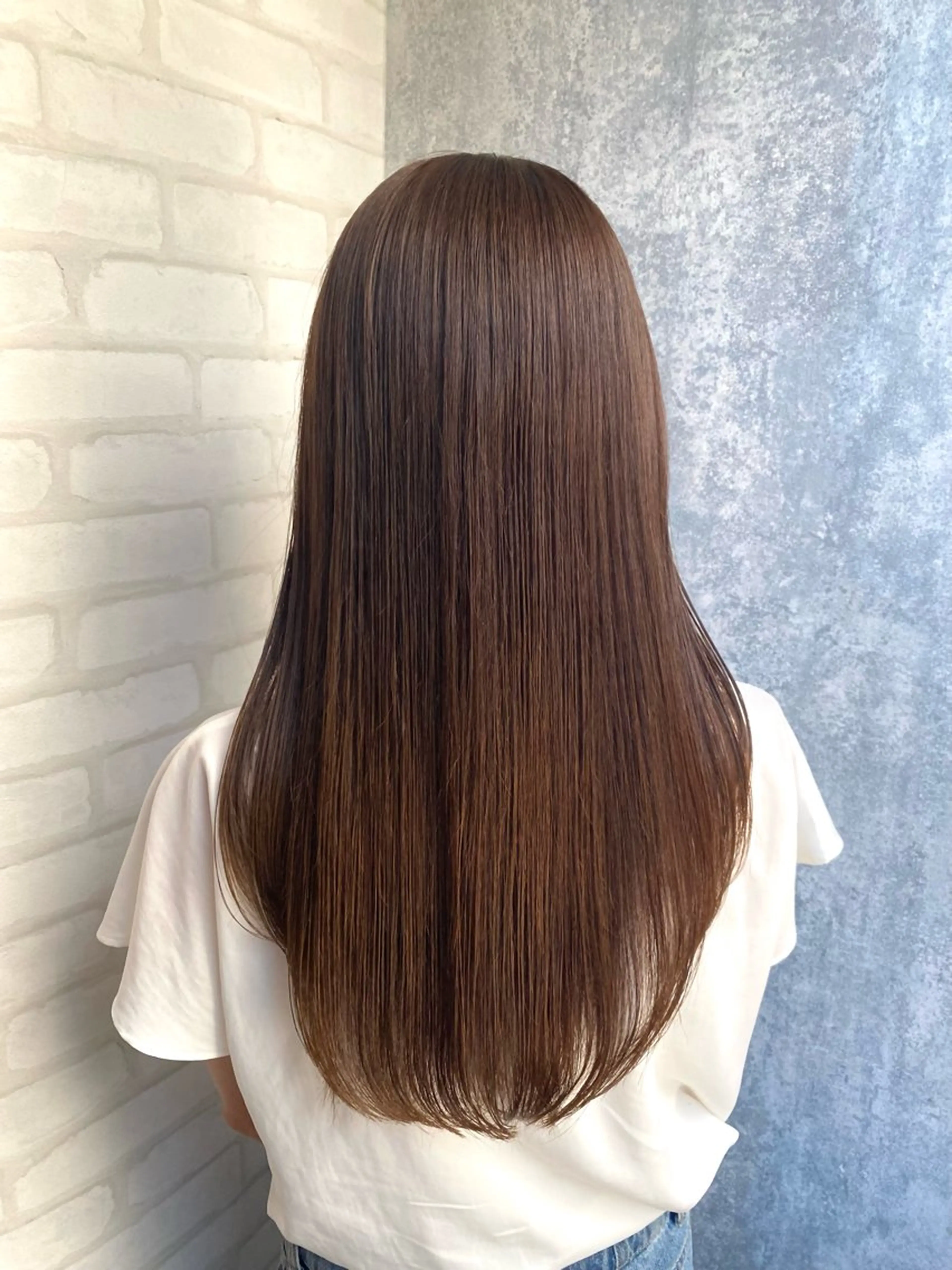 ロング カラー 透明感カラー カット ヘアカラー トリートメント shiori /艶髪 /顔周り/髪質改善のヘアスタイル