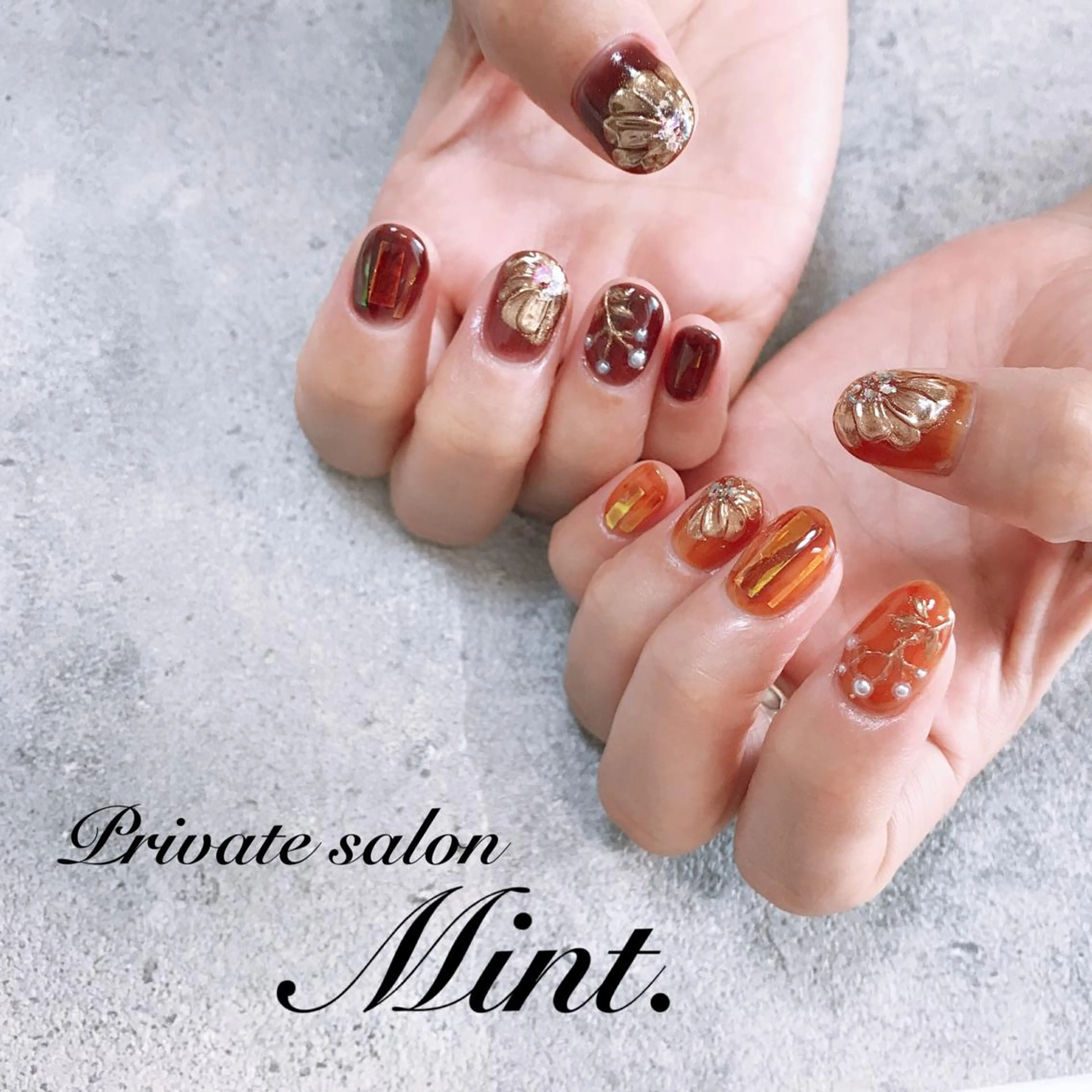 ショート ネイル ジェルネイル ハンドネイル Mint. nailのネイルデザイン