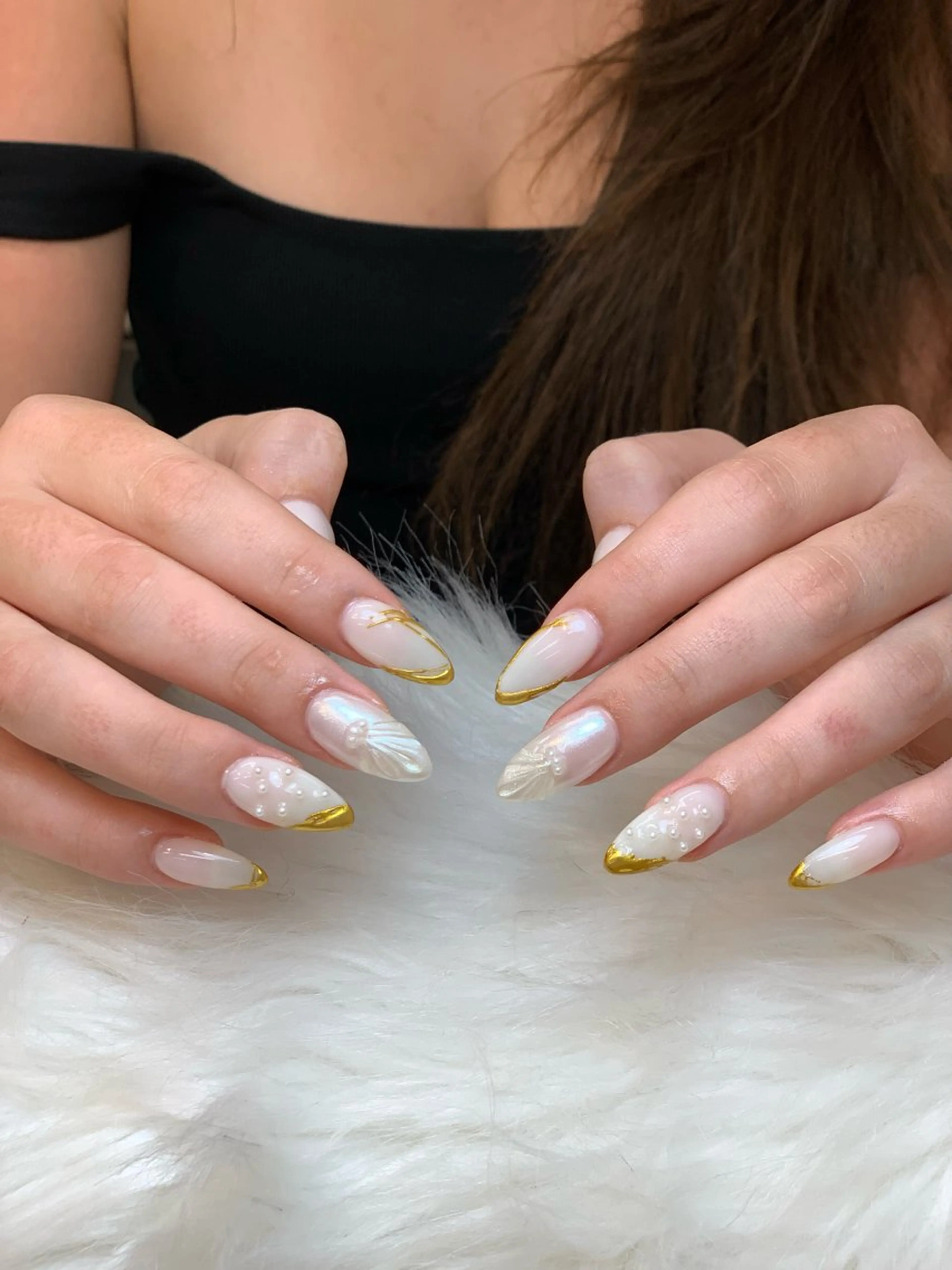 ネイル アートネイル 長さ出し ジェルネイル マグネットネイル ニュアンスネイル ハンドネイル Cloudy Chan Nail 歌舞伎町所属・Cloudy Chan 歌舞伎町のネイルデザイン