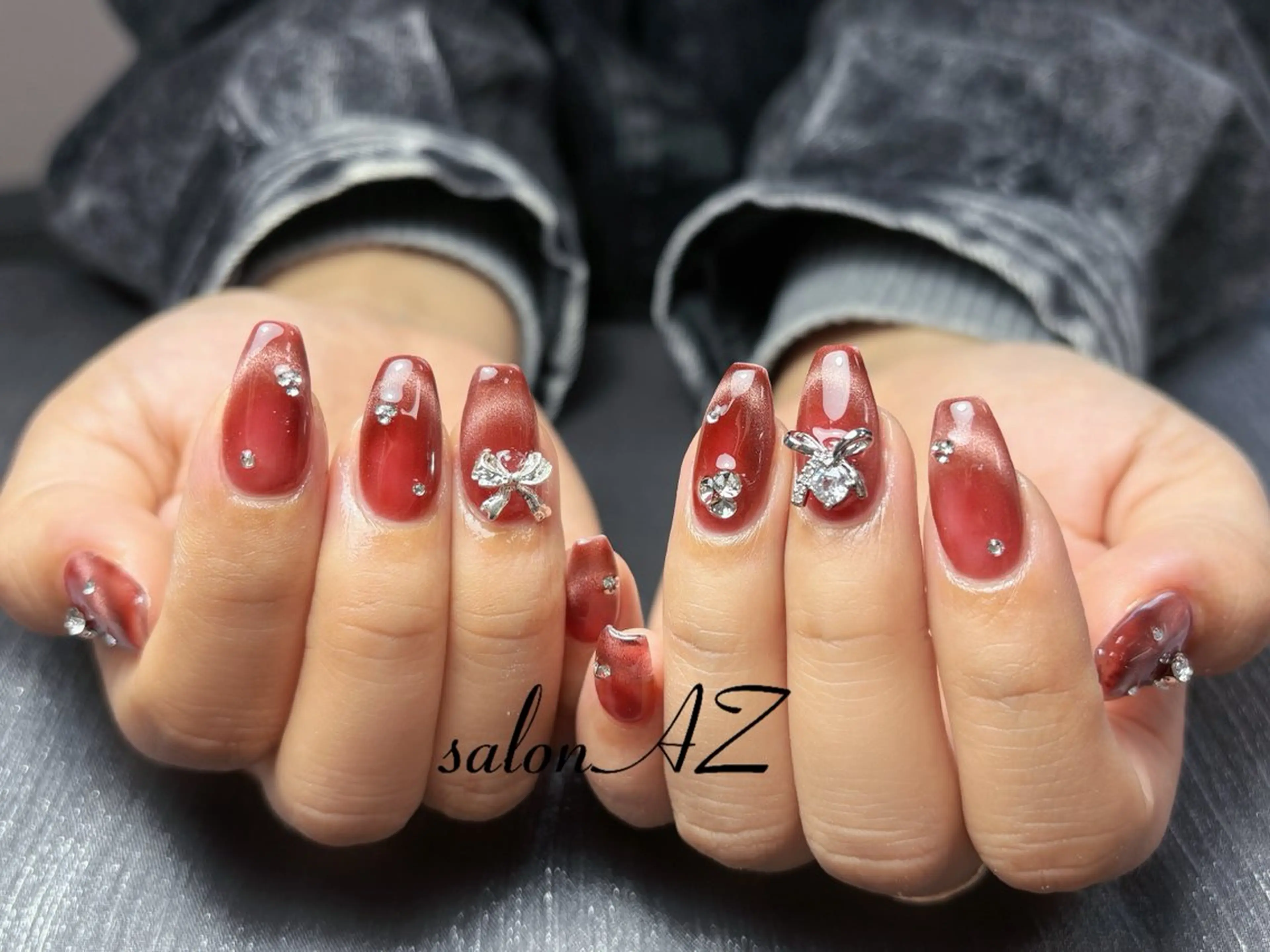 ネイル フレンチネイル ハンドネイル salonAZ トップネイリストのネイルデザイン