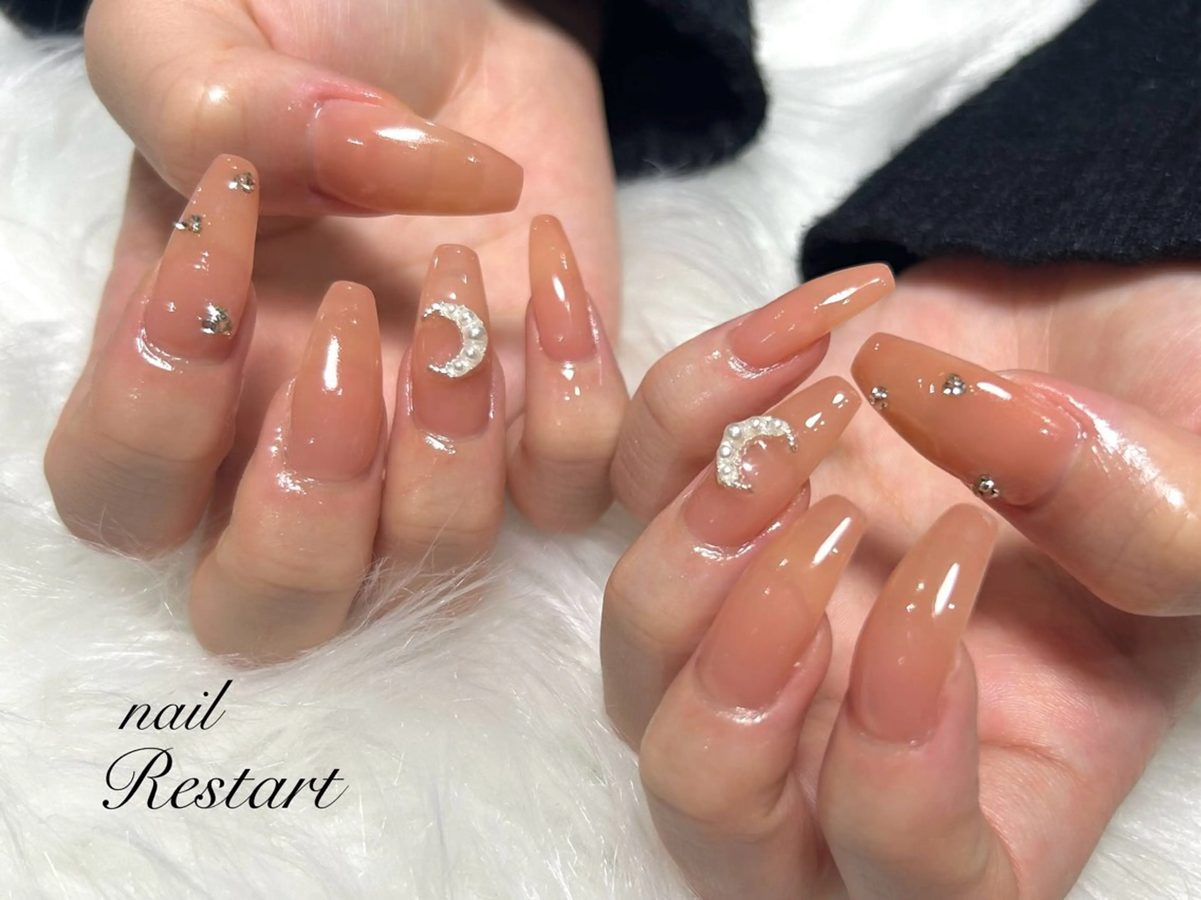 ロング ハンドネイル nail Restart所属・Restart YURIのネイルデザイン