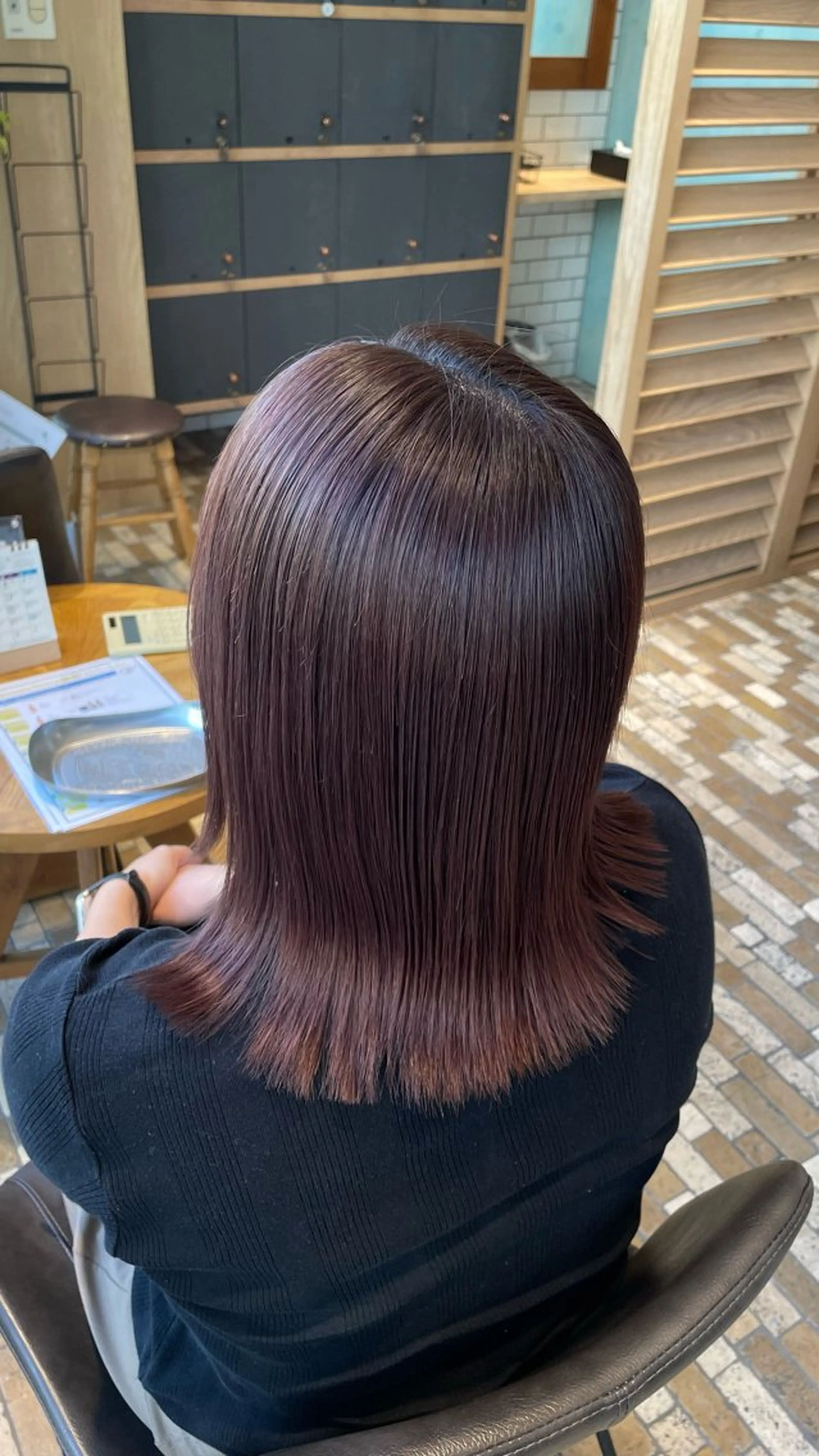 ミディアム カット ヘアカラー Lolonois 森ノ宮/RINのヘアスタイル