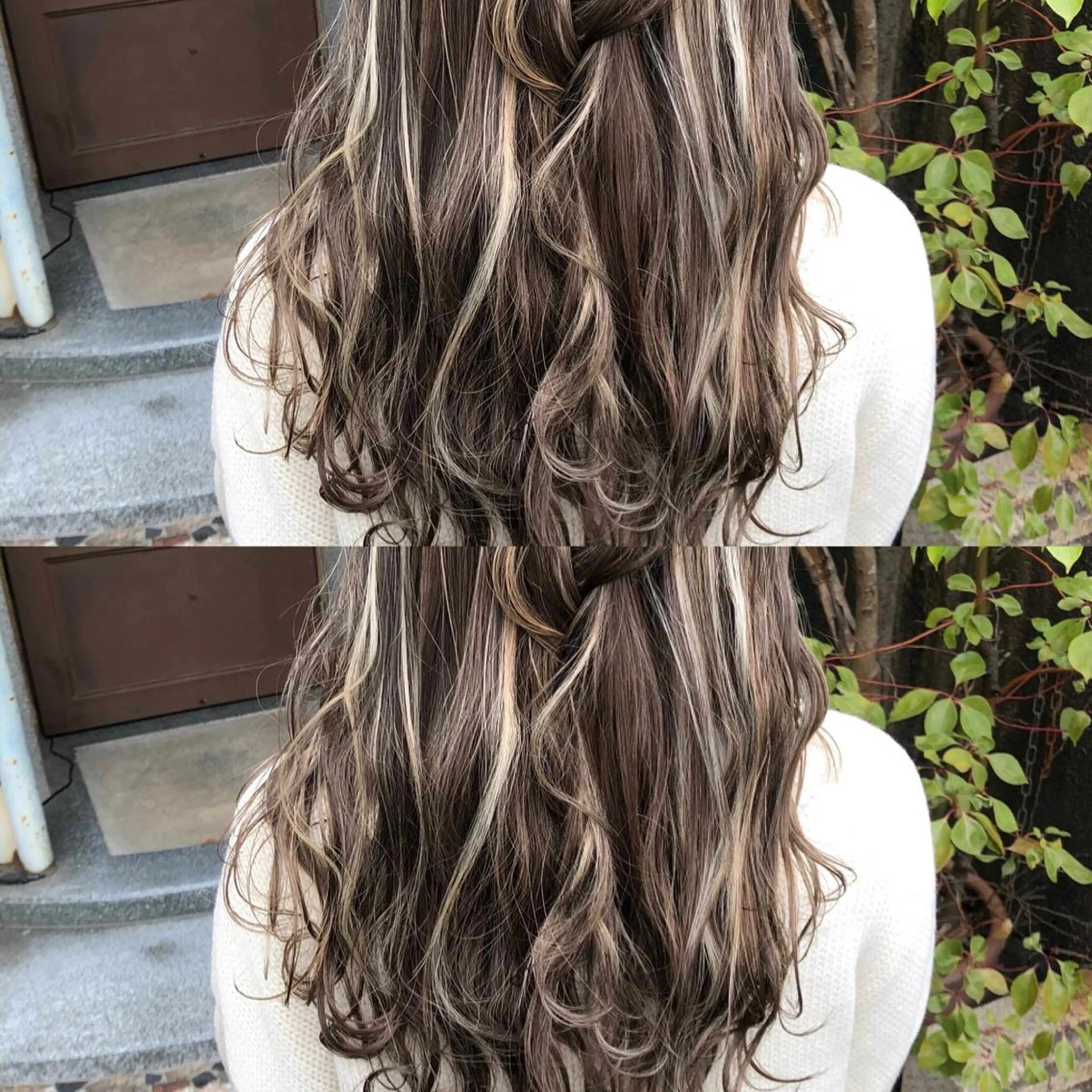ロング カラー ヘアアレンジ ハイライトカラー ハイライト ヘアカラー tre/e'所属・ハイライトカラー橋本 昇平のヘアスタイル