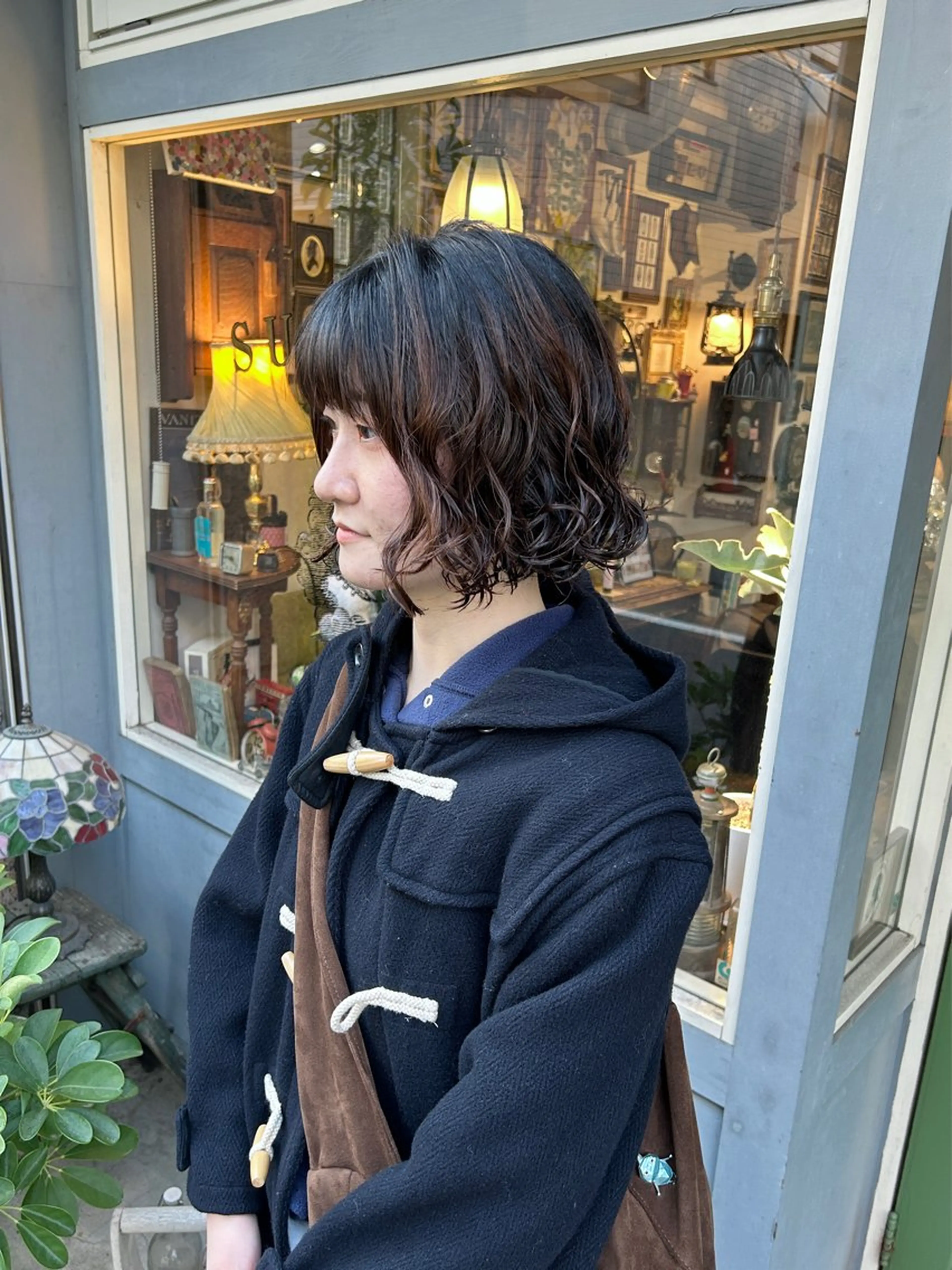 ショート パーマ カット パーマ トリートメント 清水千優/パーマ/透 明感カラー/メンズのヘアスタイル