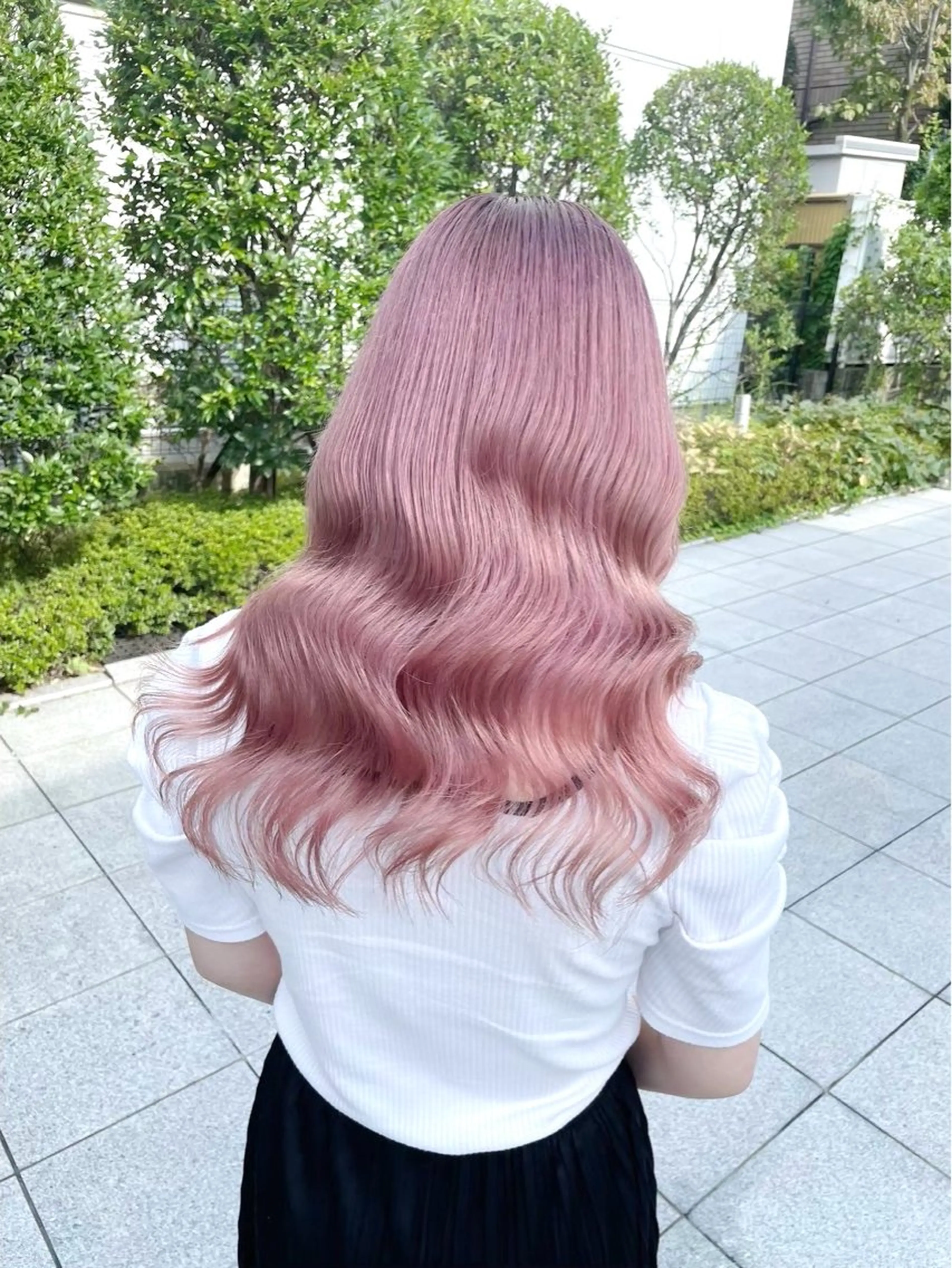 ロング カラー トレンドピンク 秋カラーRIKU🎈のヘアスタイル
