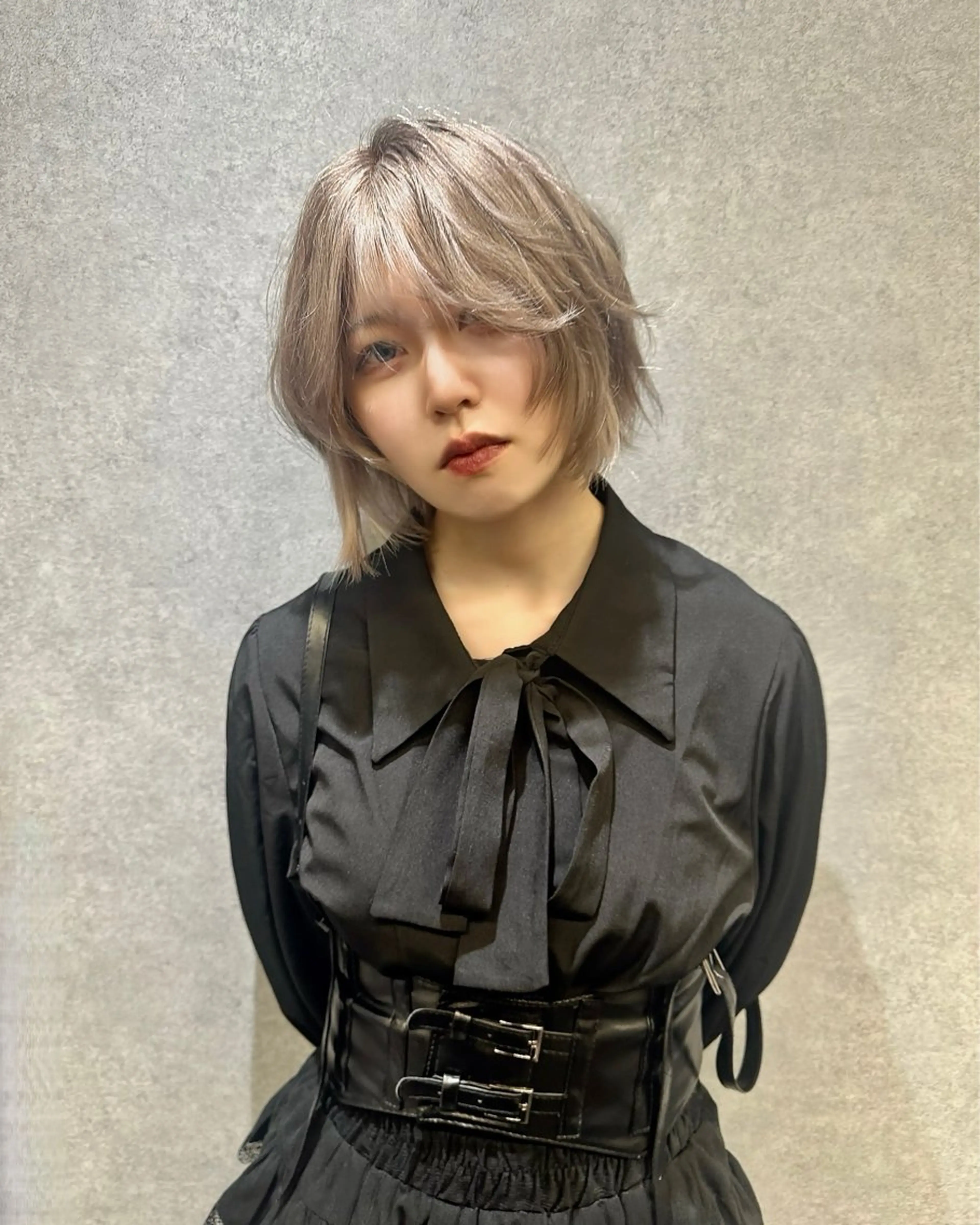 ミディアム カラー カット ヘアカラー トリートメント naito/ ハイトーン/レイヤーのヘアスタイル
