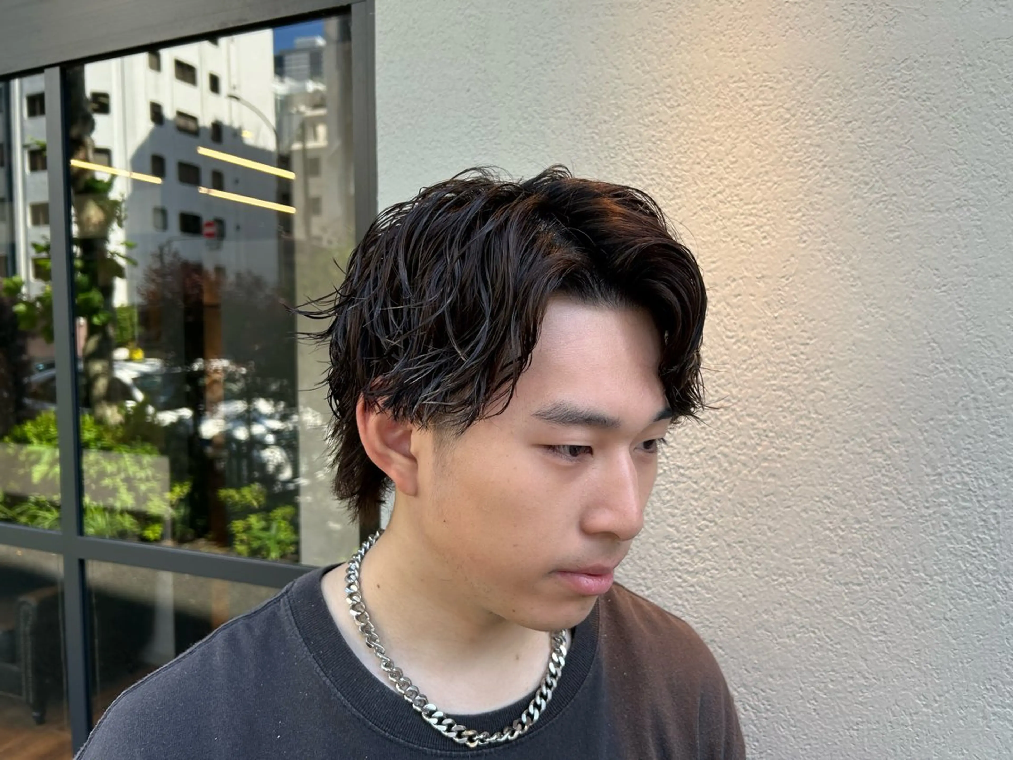 ミディアム パーマ カット パーマ トリートメント 🔥メンズ特化🔥 塩拓巳のヘアスタイル