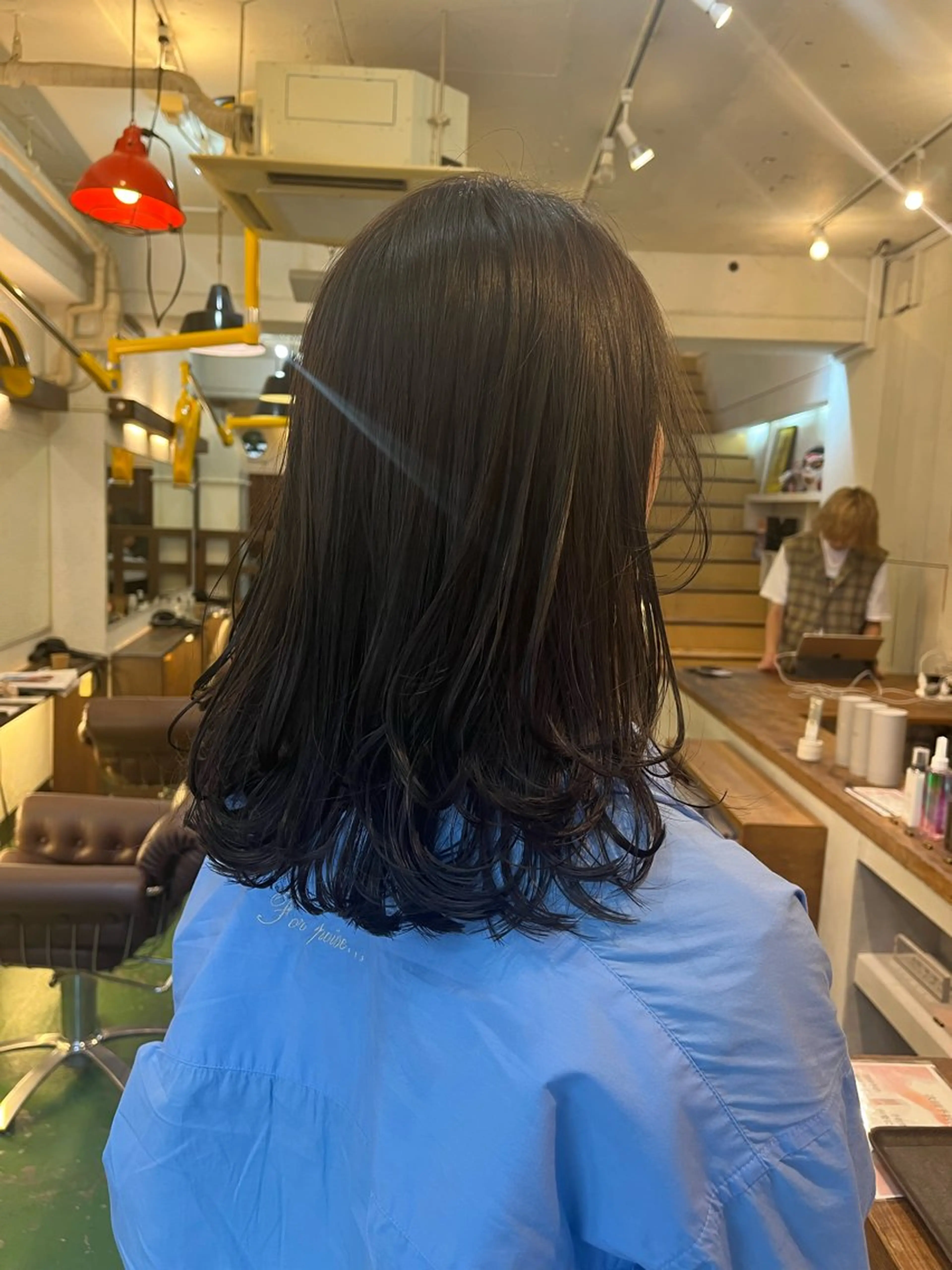 ミディアム カラー カット ヘアカラー GO TODAY SHAiRE SALON 原宿本店所属・ブリーチ/レイヤー ハッシュカット/河内のヘアスタイル