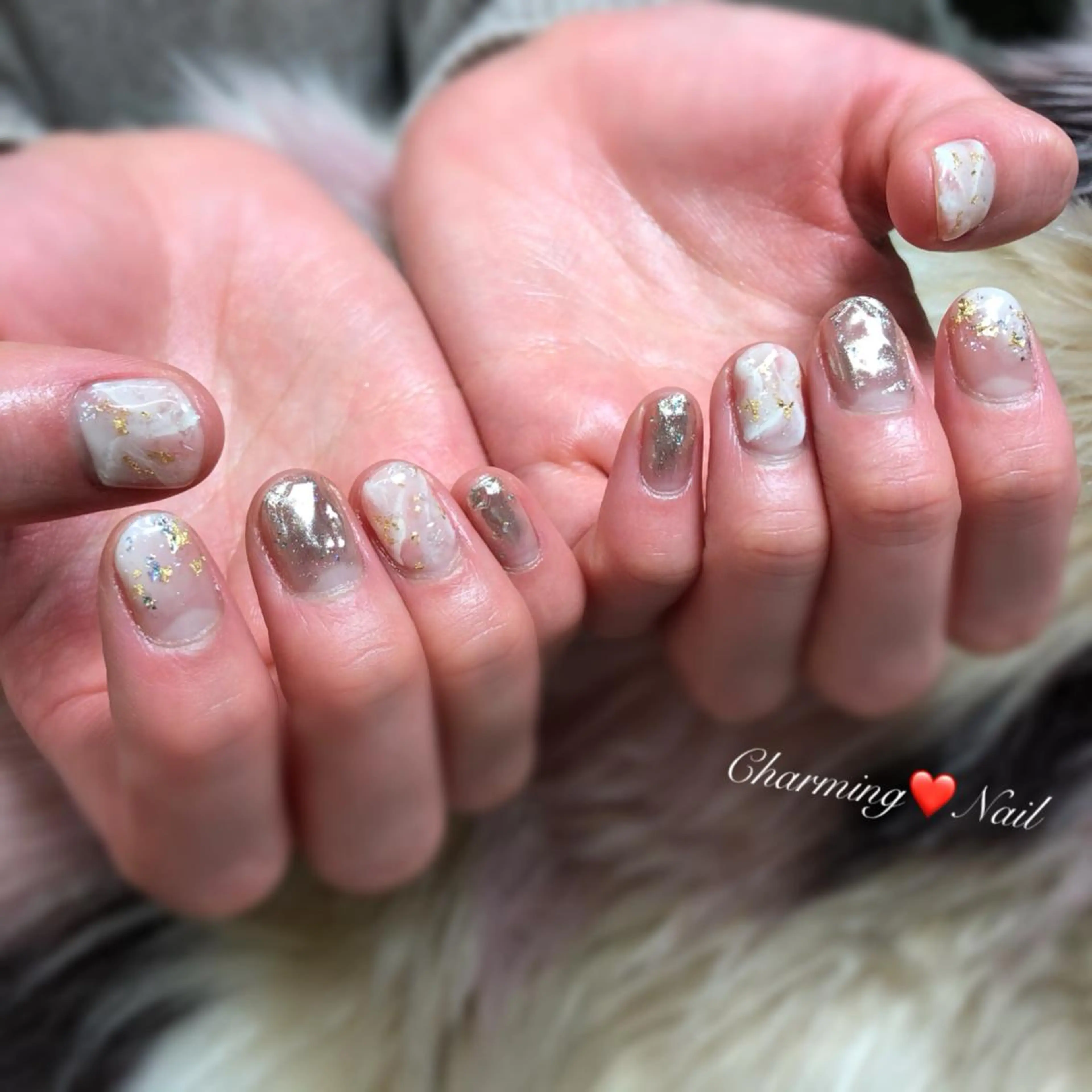 ネイル アートネイル ジェルネイル ミラーネイル ニュアンスネイル Charming❤️Nail所属・Nailist Amiのその他イメージ