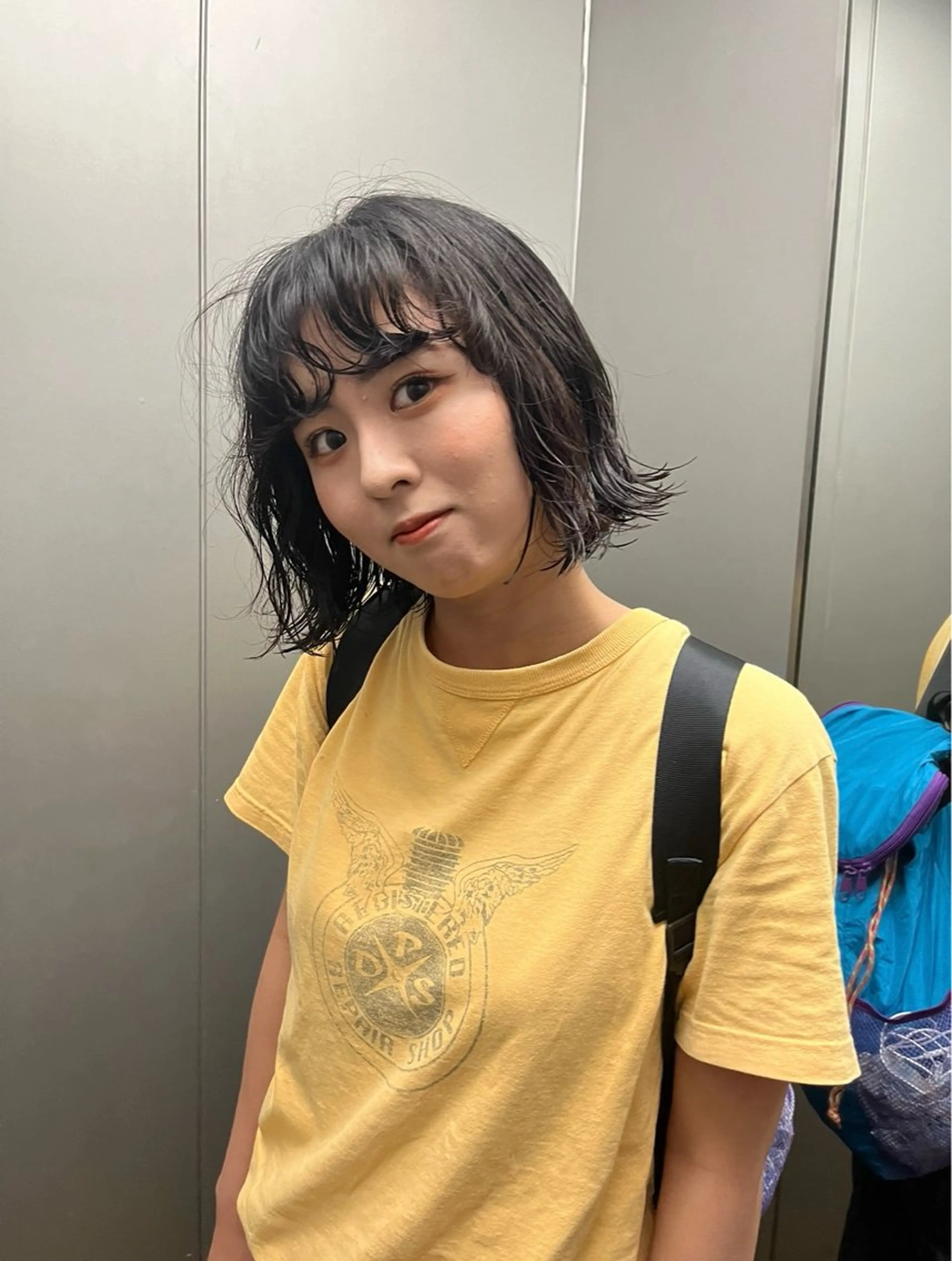 ショート パーマ カット パーマ ボブパーマ/パーマ ウルフパーマのヘアスタイル