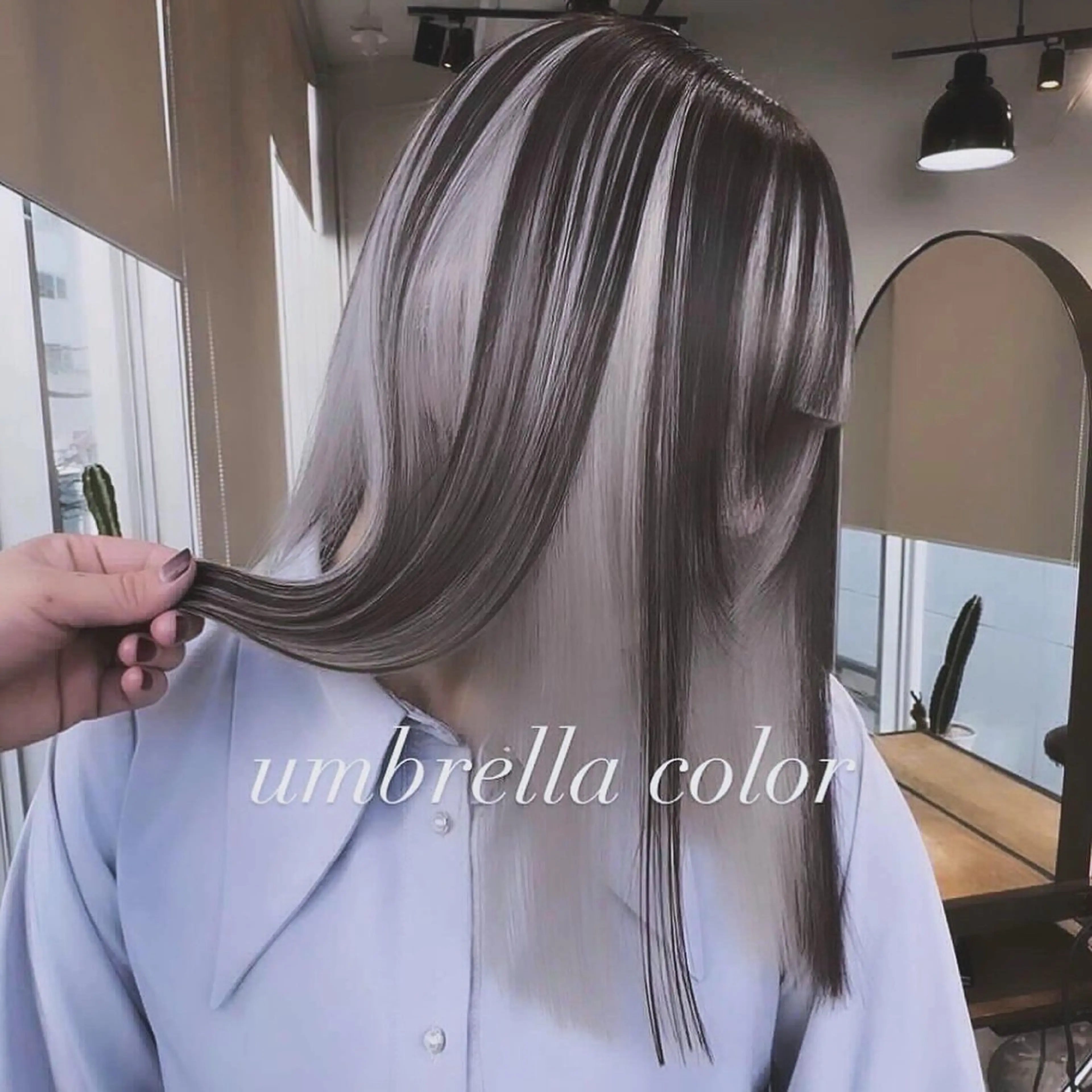 セミロング カラー カット ヘアカラー トリートメント ヘアセット 💜ハイトーン💛 マジカルかいちゃんのヘアスタイル