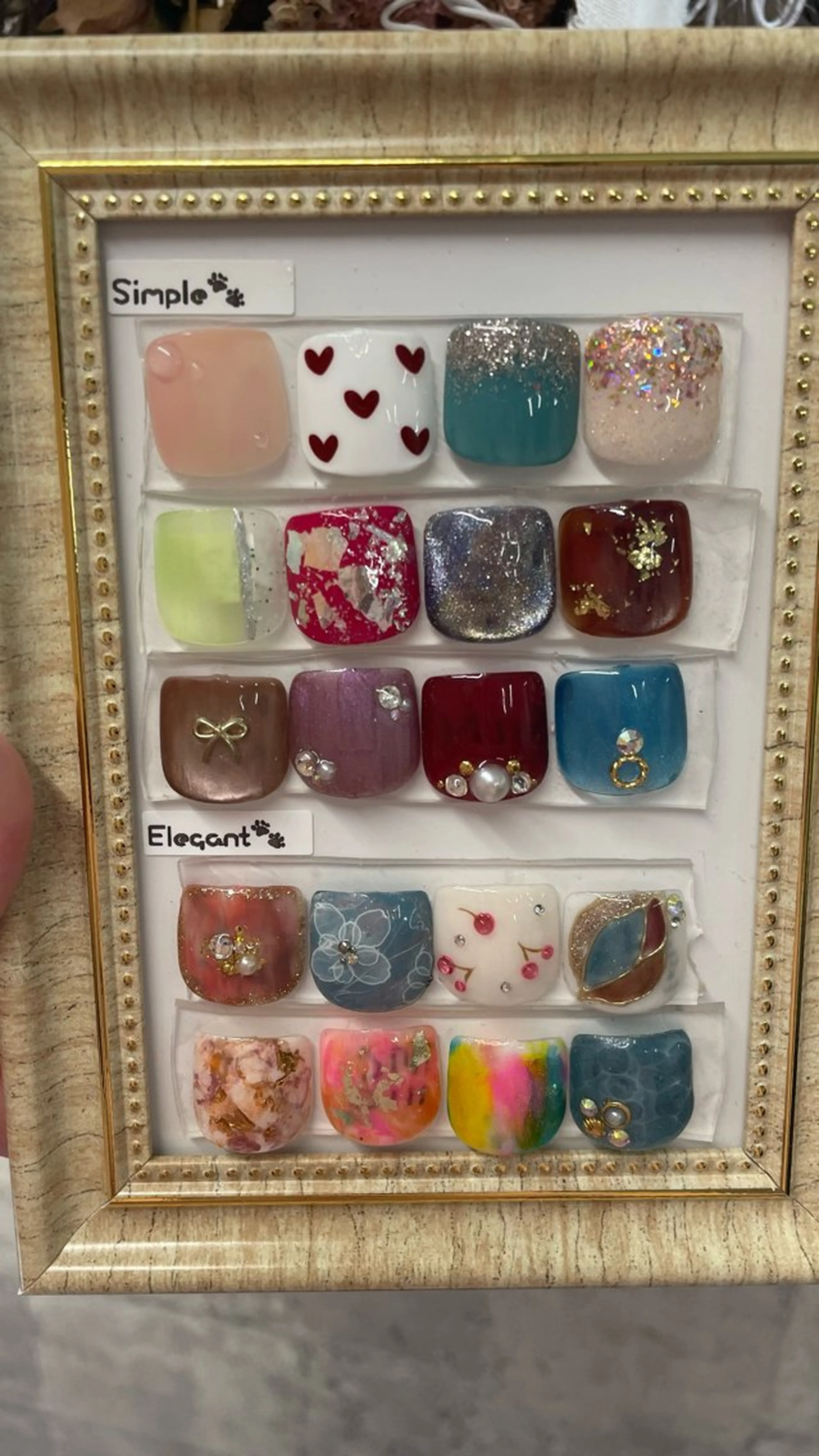 【ミニモ価格】オフなしシンプルフットネイルの写真