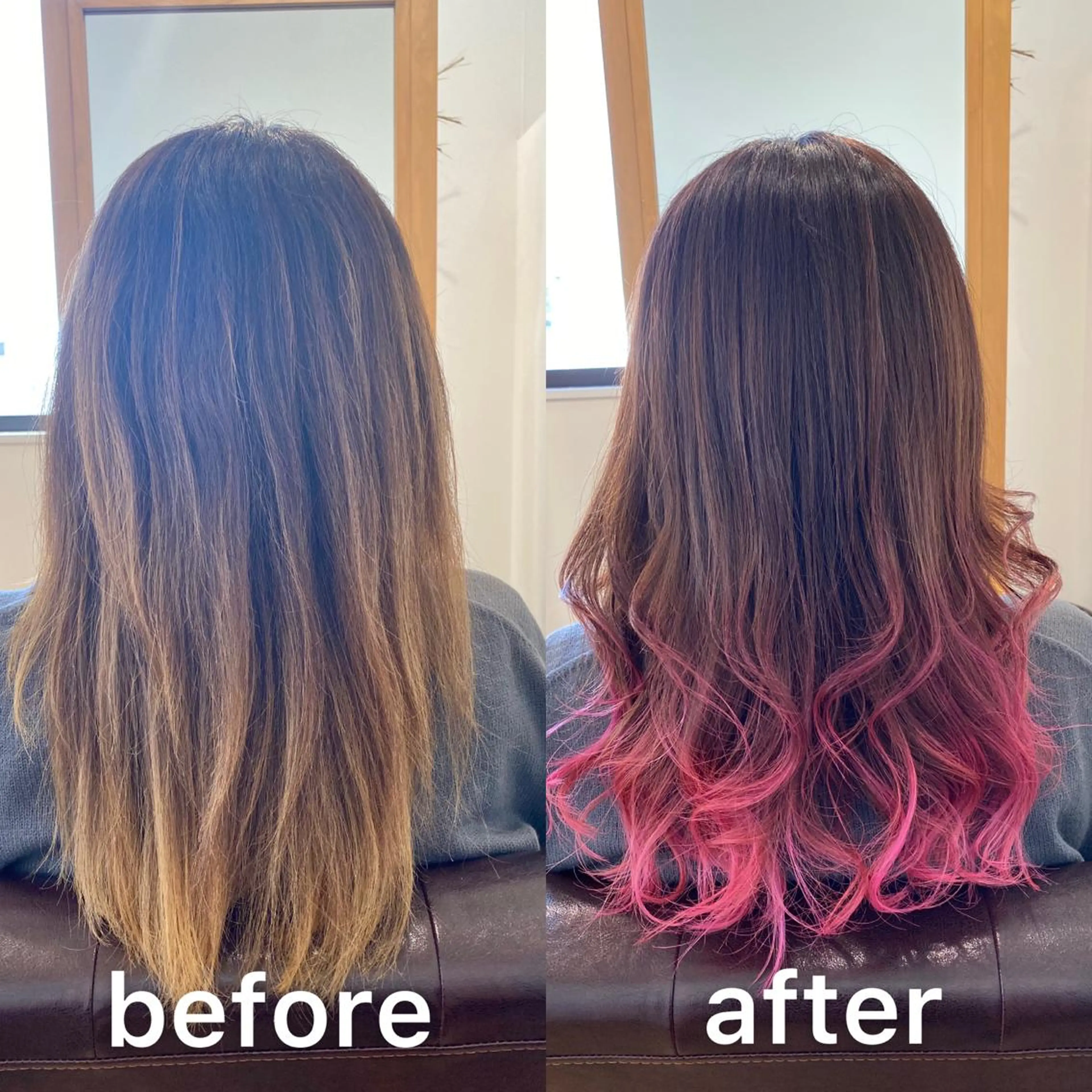 セミロング カラー ハイライトカラー ハイライト トリートメント カット ヘアカラー KIZU 髪質改善 オカルト怪談のヘアスタイル