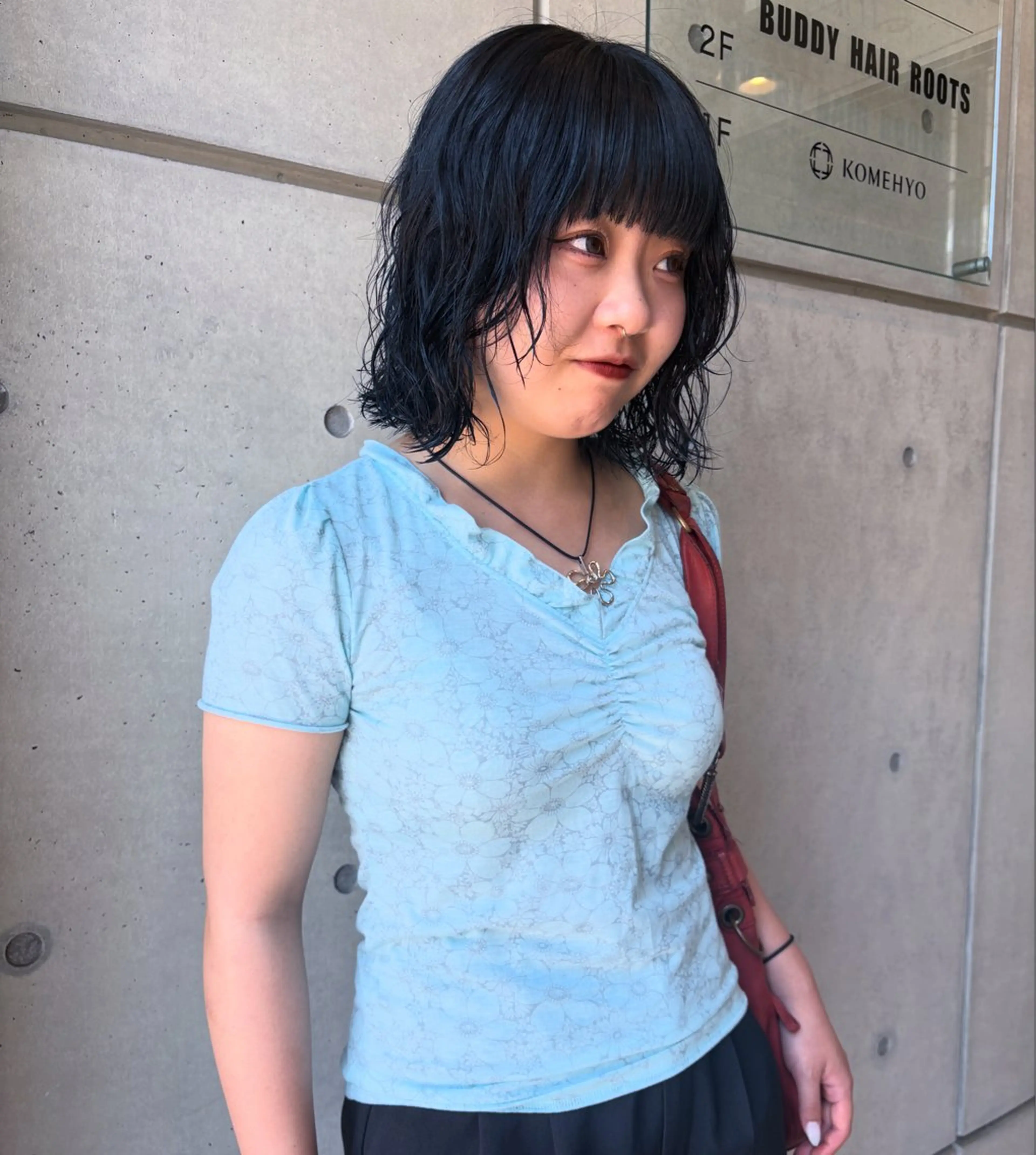 セミロング カラー ヘアカラー abe yuikaのヘアスタイル
