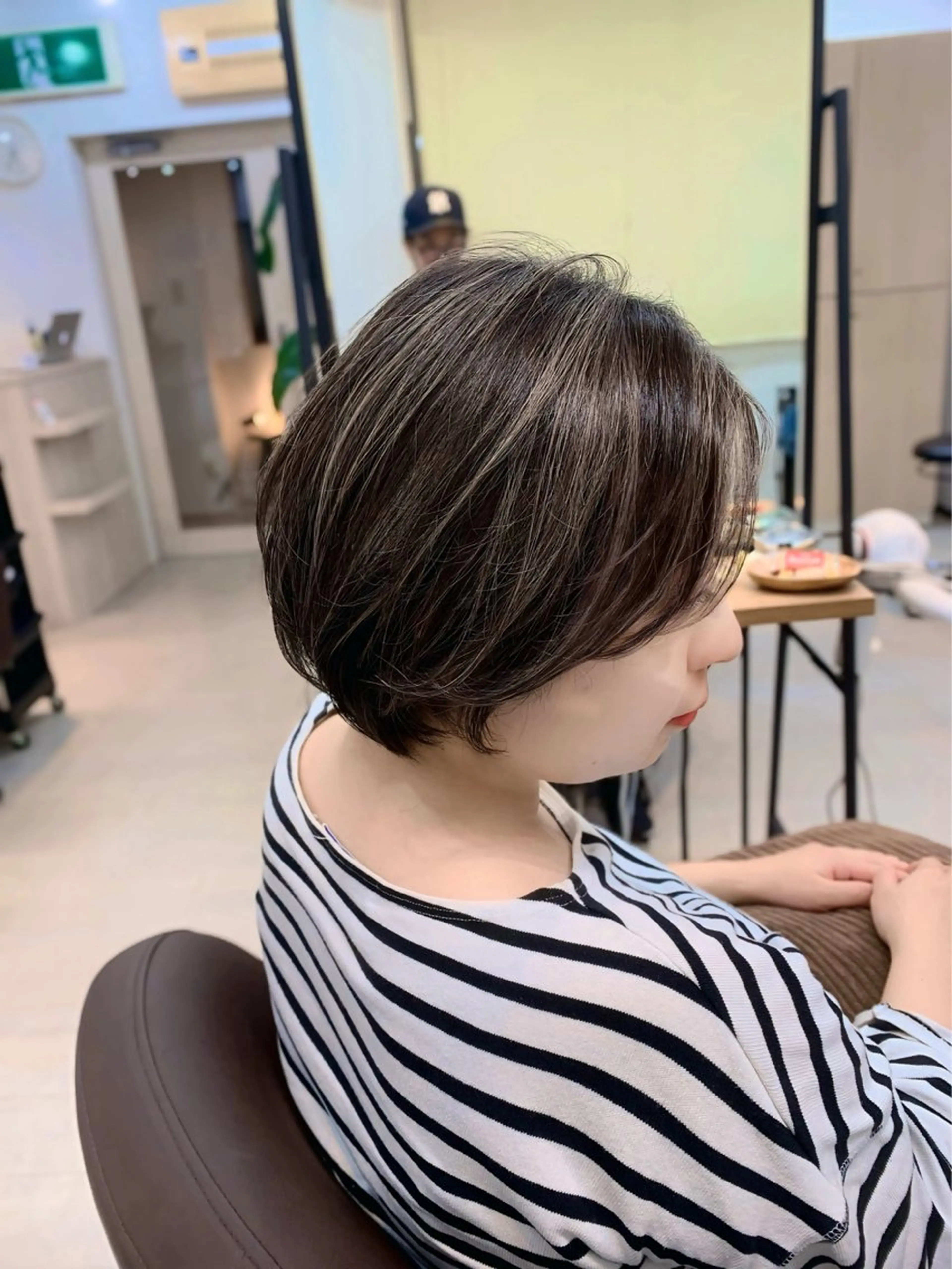 ショート カラー ハイライトカラー ハイライト カット ヘアカラー トリートメント 前田 健太のヘアスタイル