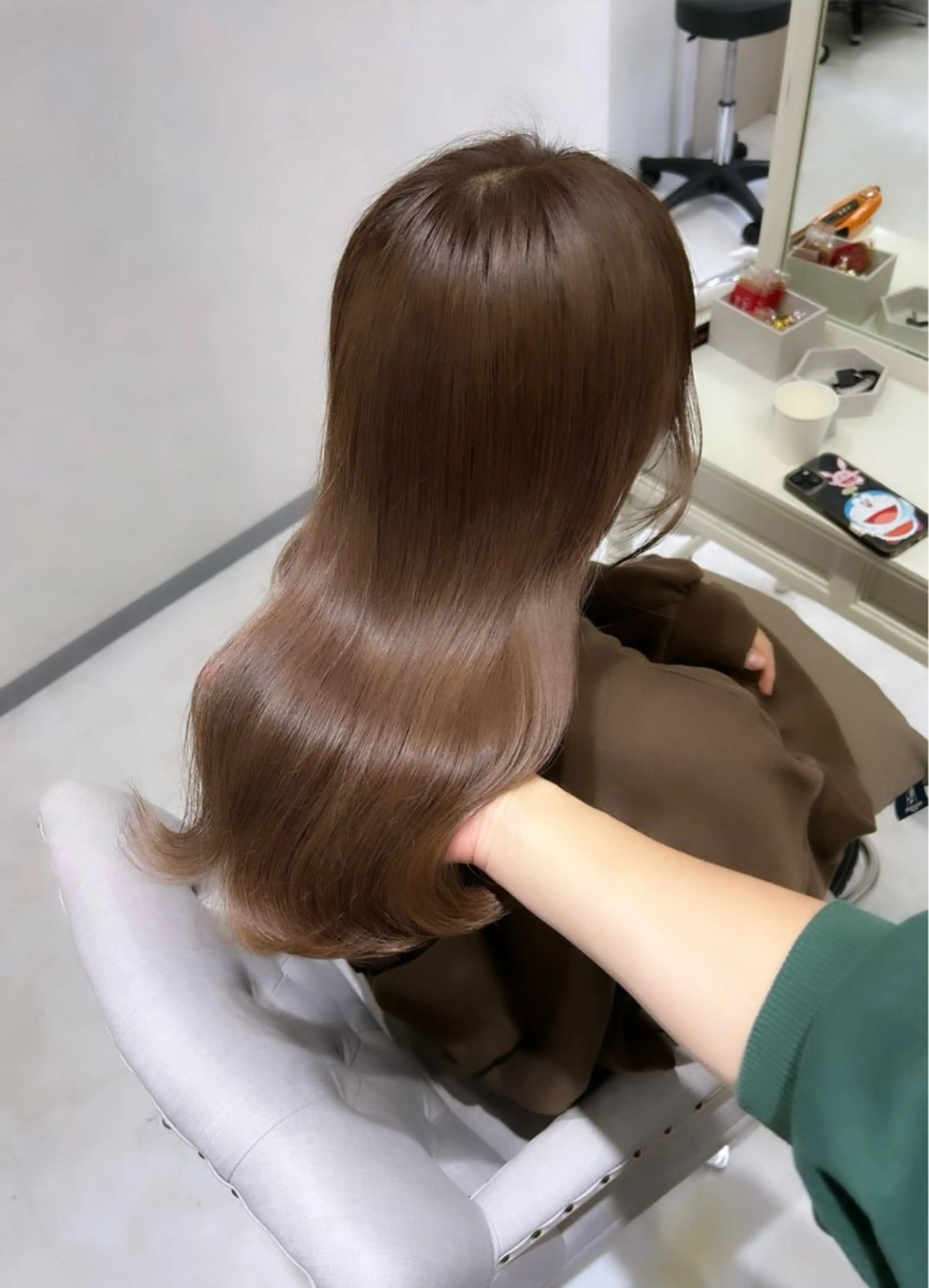 ロング ケアカラー ヘアカラー 髪質改善× ブリーチなしyutoのヘアスタイル