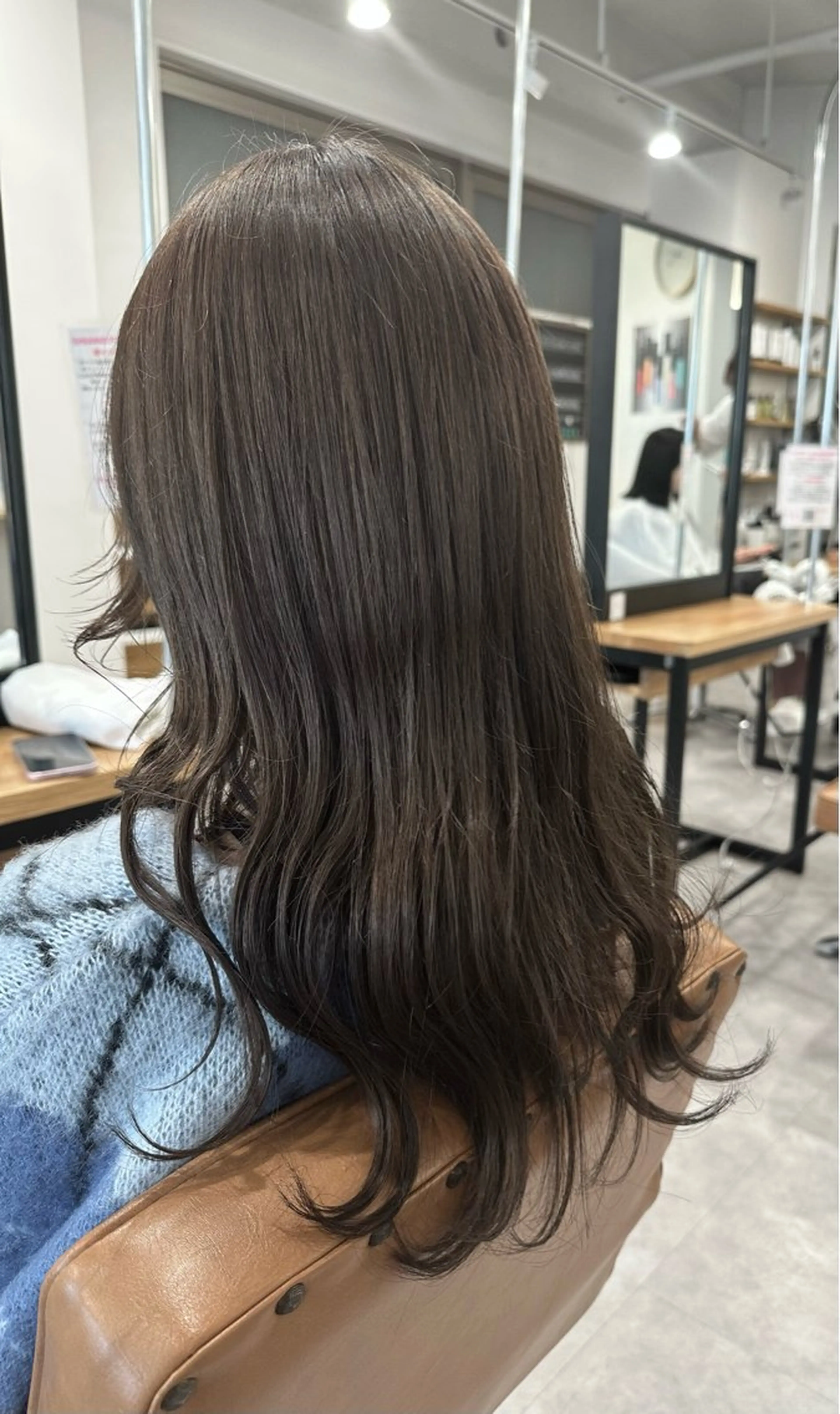 ロング カラー ベージュカラー ヘアカラー トリートメント ケアカラーリスト✂️ SHIAN   フジのヘアスタイル
