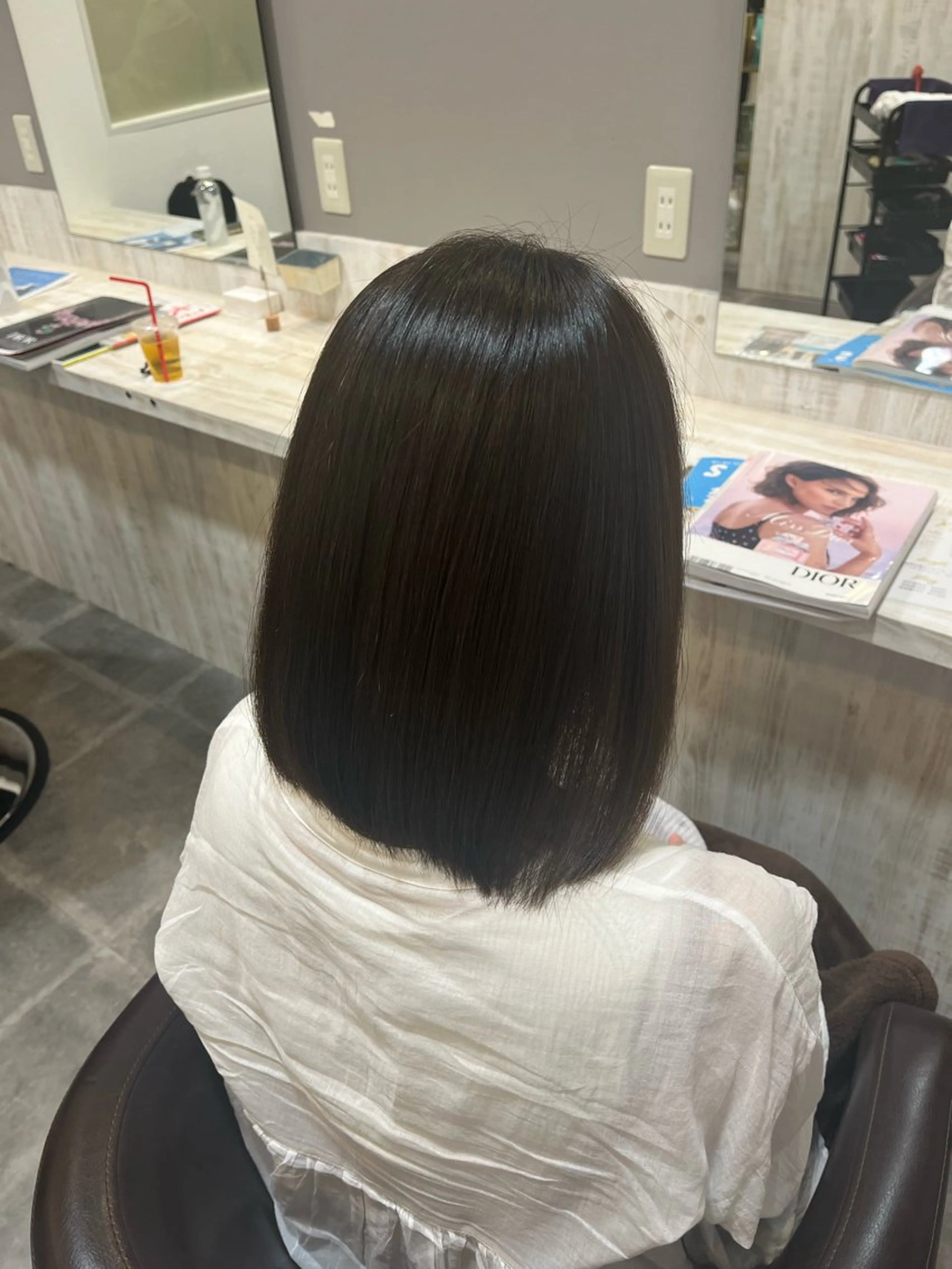 ミディアム 𝗕𝗼𝗻𝗵𝗲𝘂𝗿西梅田所属・ノンダメージ® 稲垣  いおりのヘアスタイル