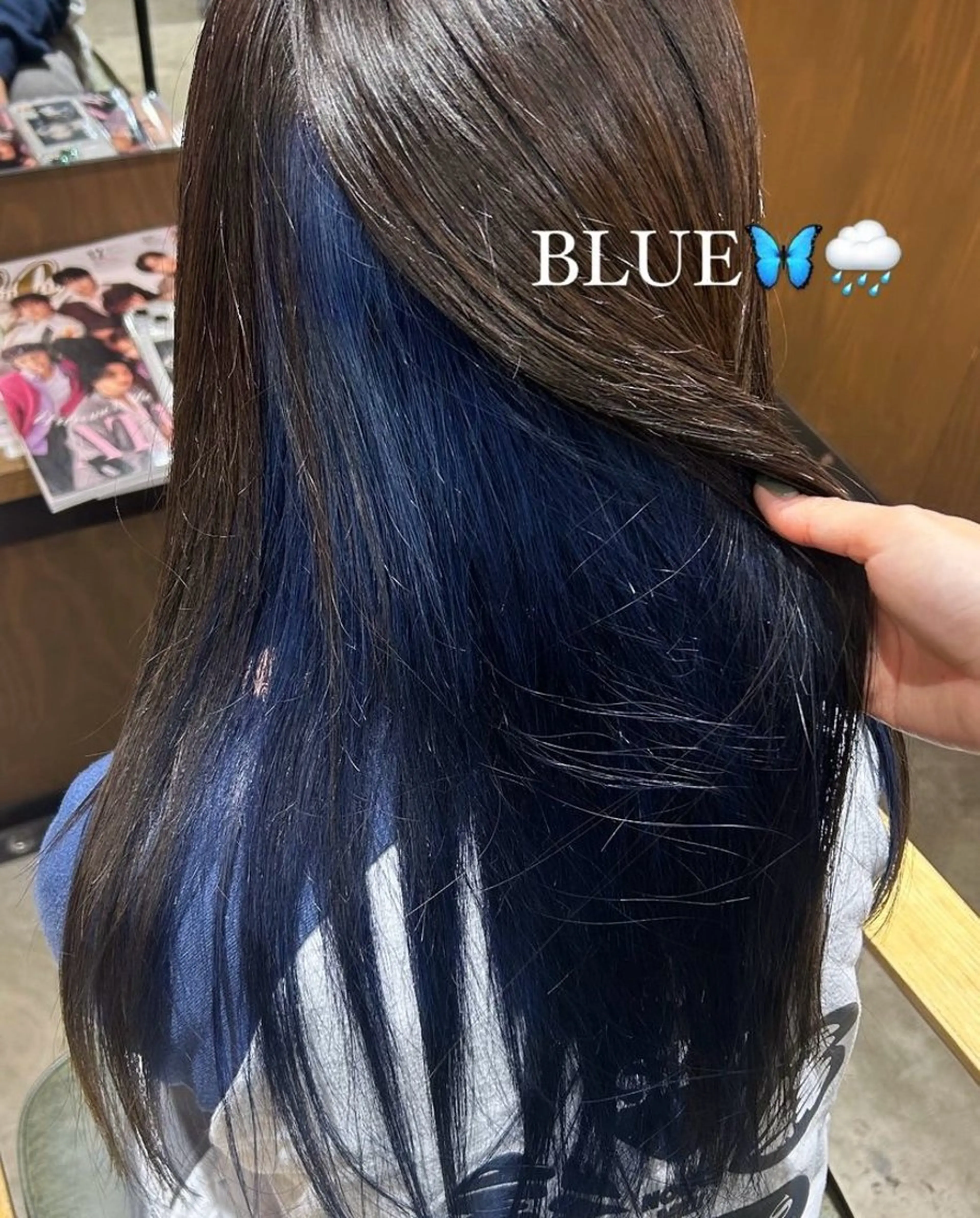 ロング カラー ベージュカラー ブリーチ ブルーカラー ダブルカラー グラデーションカラー 💈Blanco💈 カラー&ケア🌈のヘアスタイル
