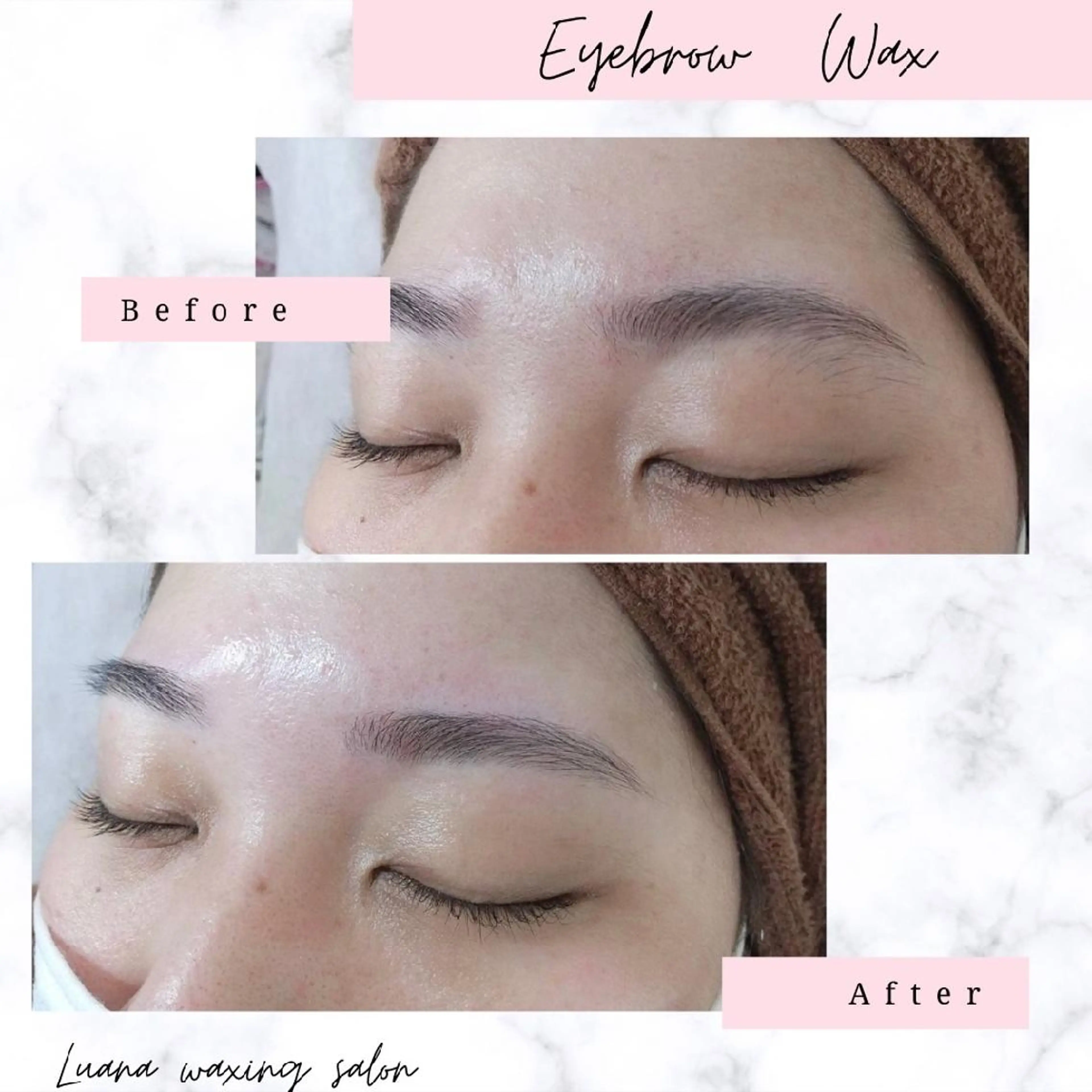 アイブロウ 眉毛ワックス脱毛 Luana waxing salon所属・Luana wax 🐚根本のエステ・リラクイメージ