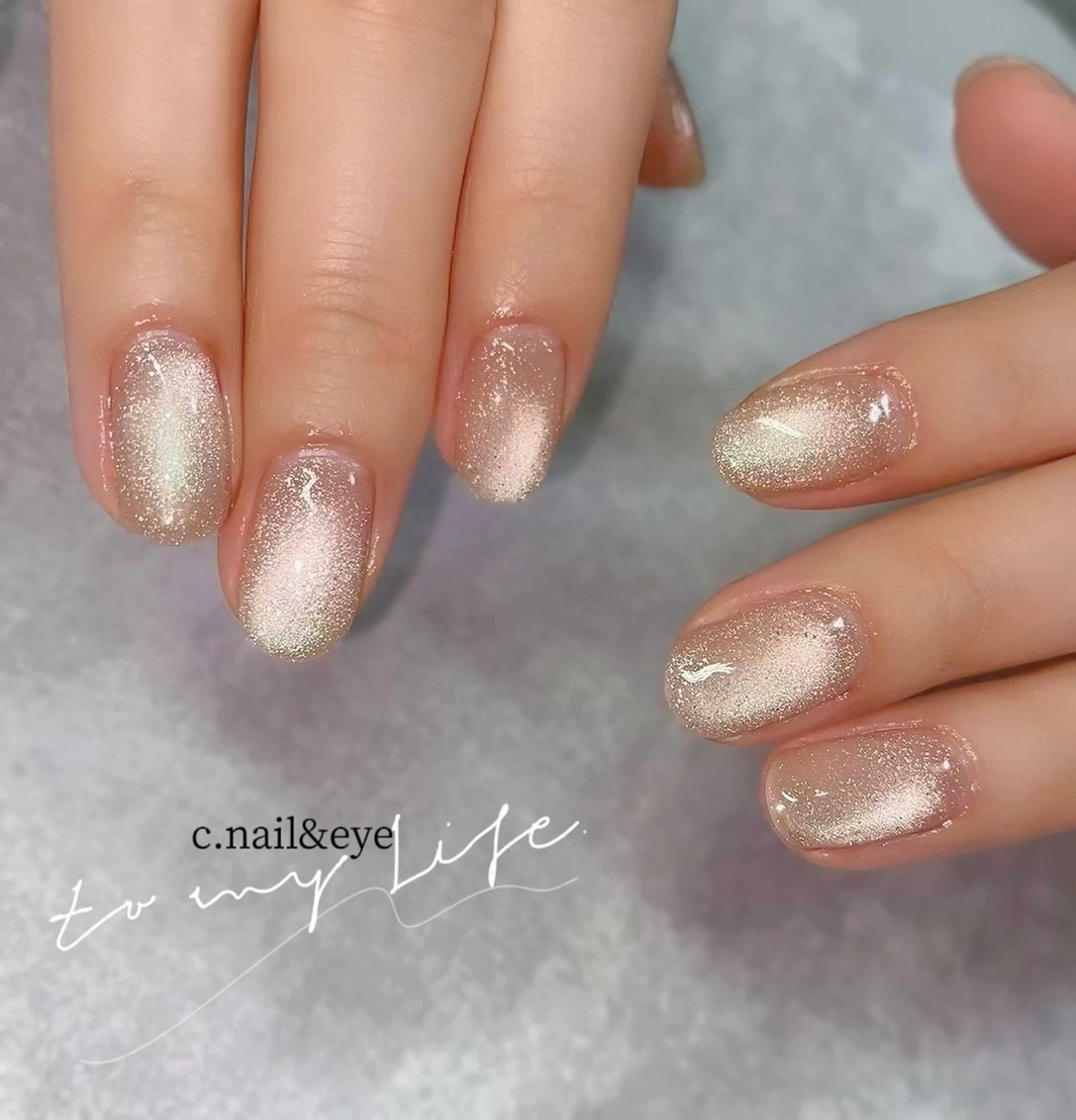 ネイル マグネットネイル ハンドネイル C.Nail &EYE筑紫駅のネイルデザイン