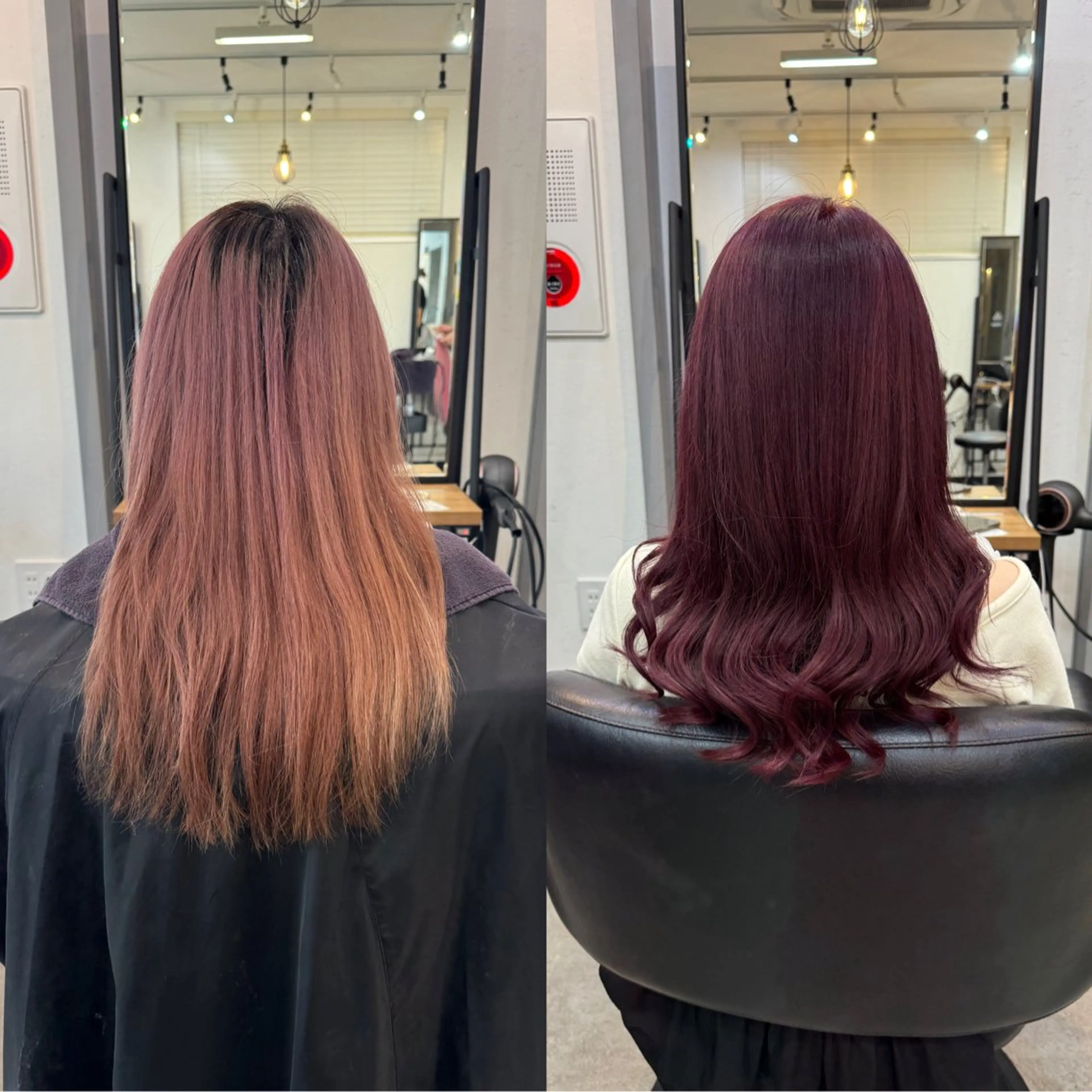 セミロング カラー 髙橋 李里亜のヘアスタイル