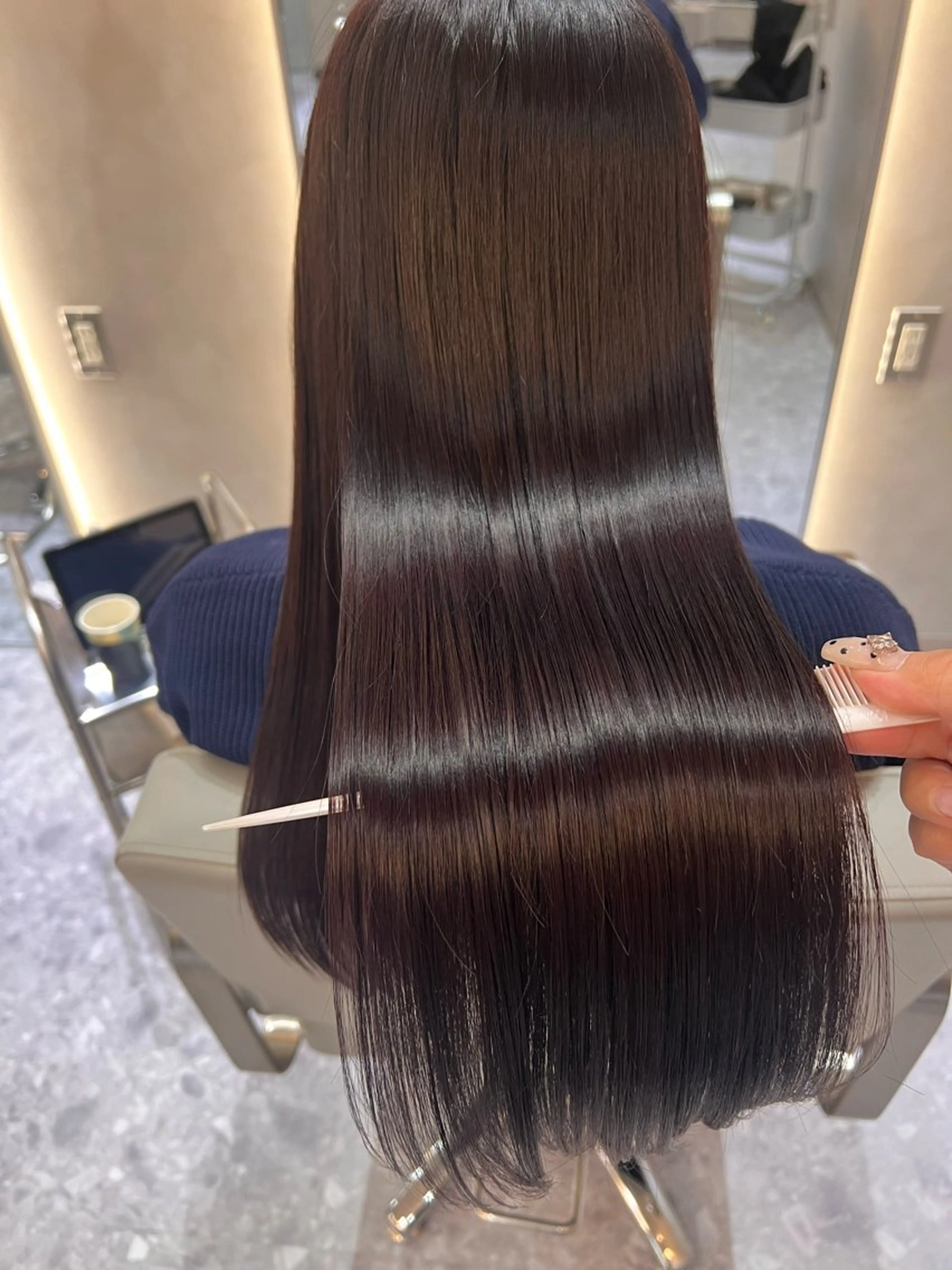 ロング カラー ブラウンカラー くすみブラウン 髪質改善 トリートメント カット ヘアカラー トリートメント 💎透明感カラー/ 韓国ヘア💎KANAのヘアスタイル