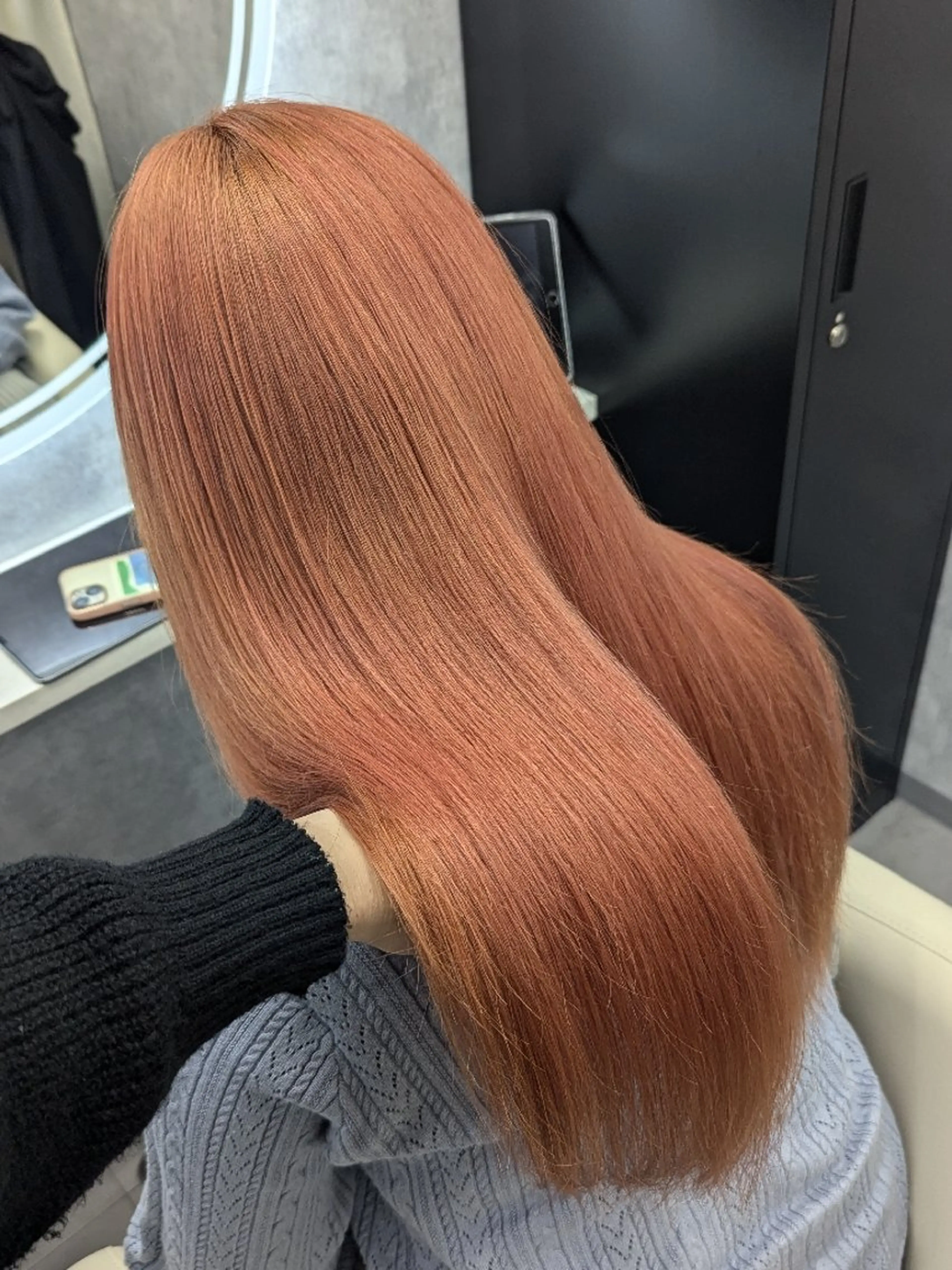 ロング カラー ピンクカラー カット ヘアカラー トリートメント 🩶MIYU🩶 うるつやカラー୨୧のヘアスタイル