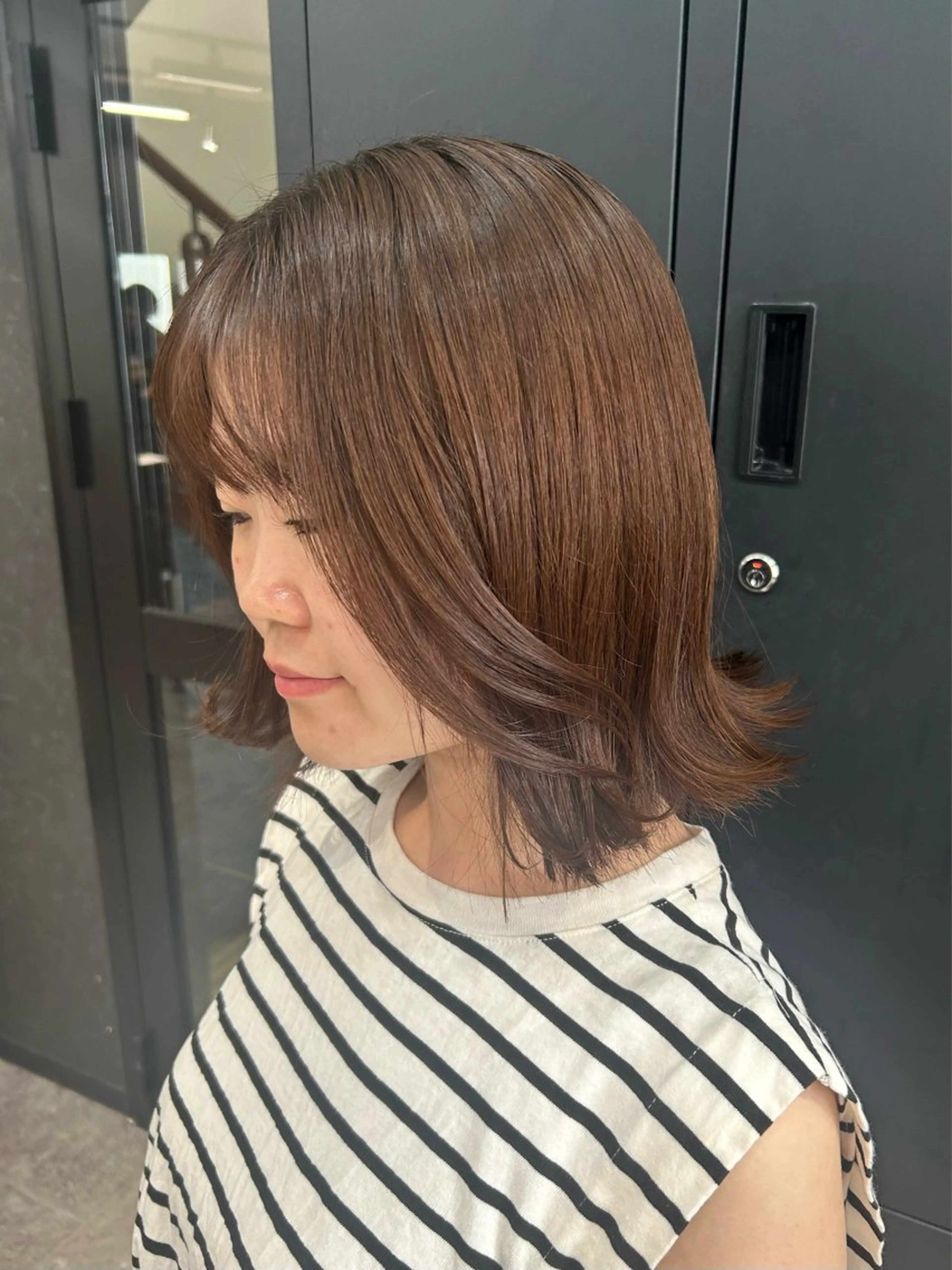 ショート カラー ヘアカラー トリートメント 💎透明感カラー💎 bAteAu あまねのヘアスタイル