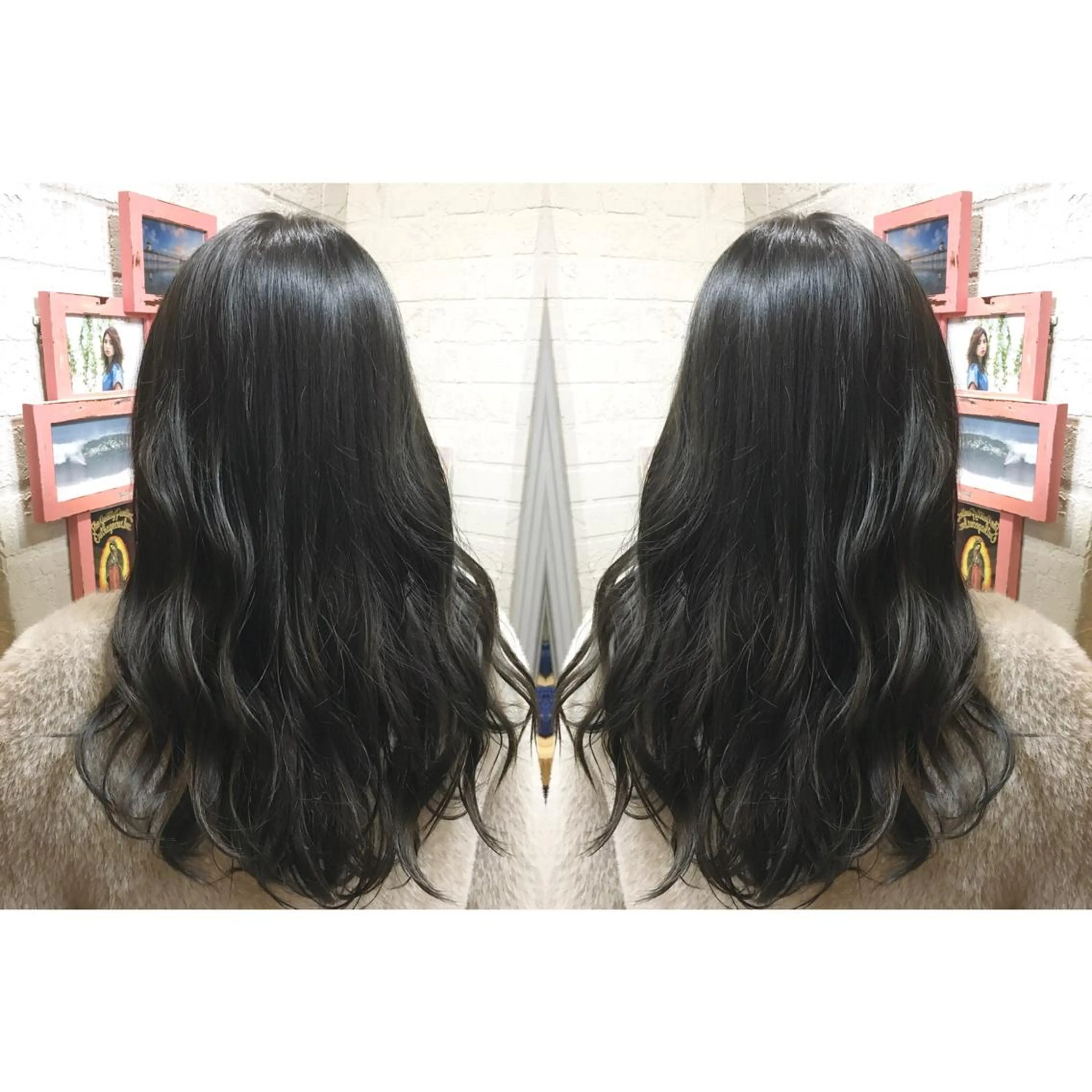 セミロング カラー ダークグレー ダークグレージュ グレージュ liberta所属・メンズhair /こえびのヘアスタイル