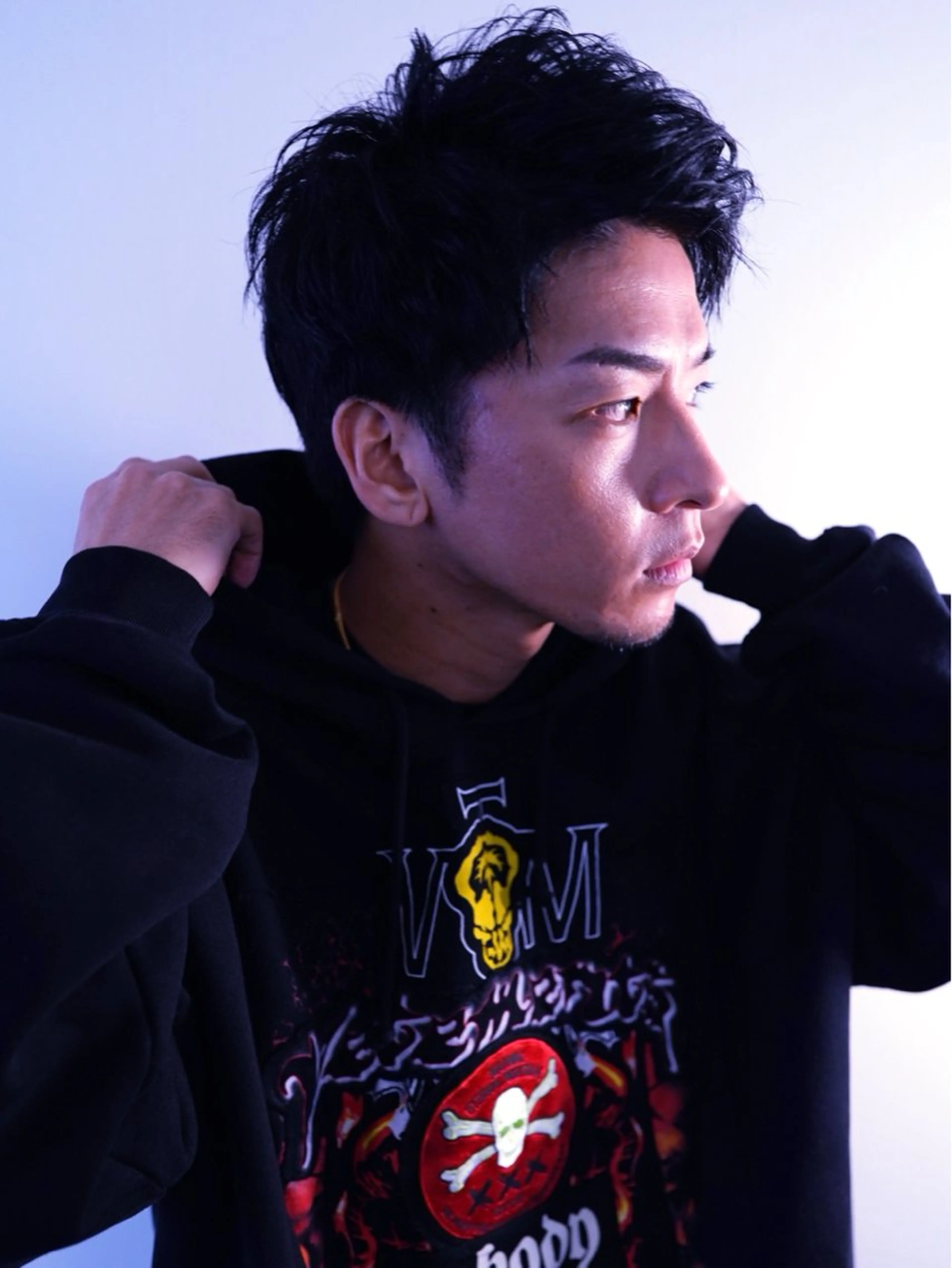 メンズ YUUKI/艶カラー レイヤーカットのヘアスタイル