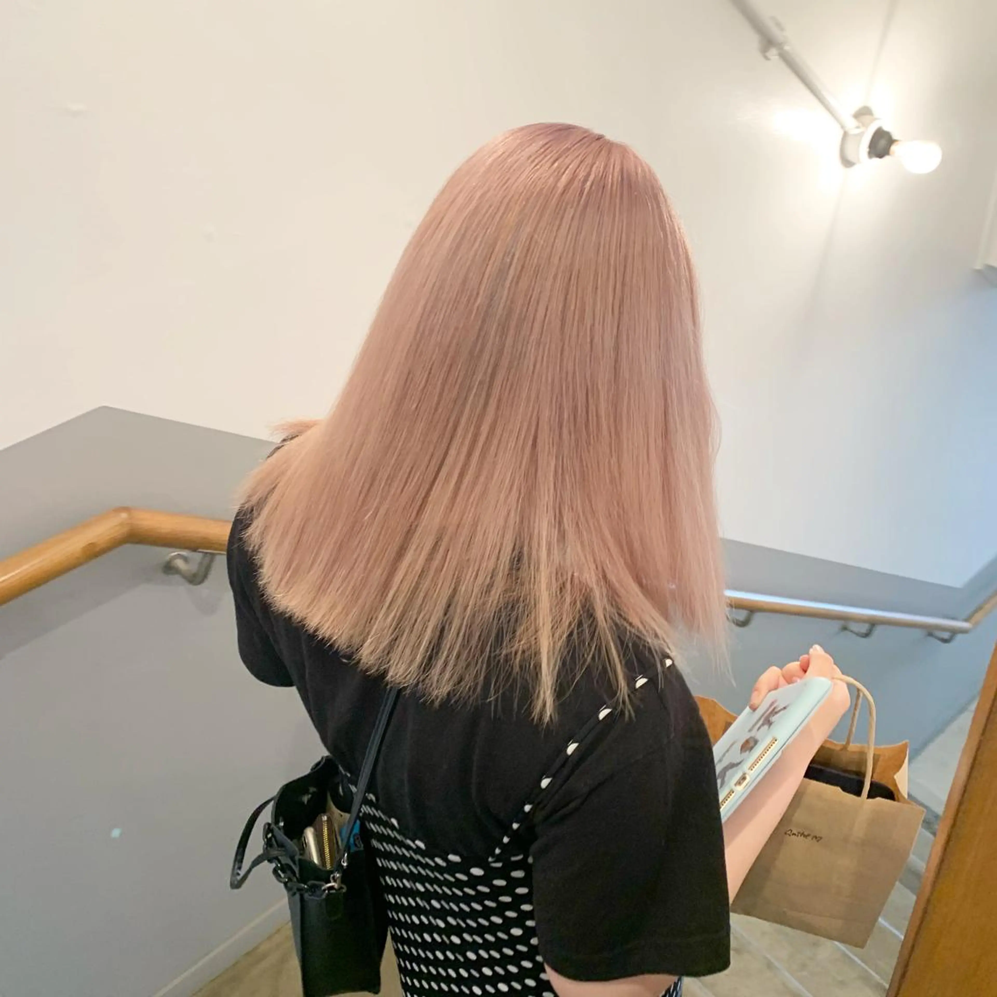 セミロング カラー ヘアアレンジ 🎀暖色カラー🎀 ♡yurika♡のヘアスタイル