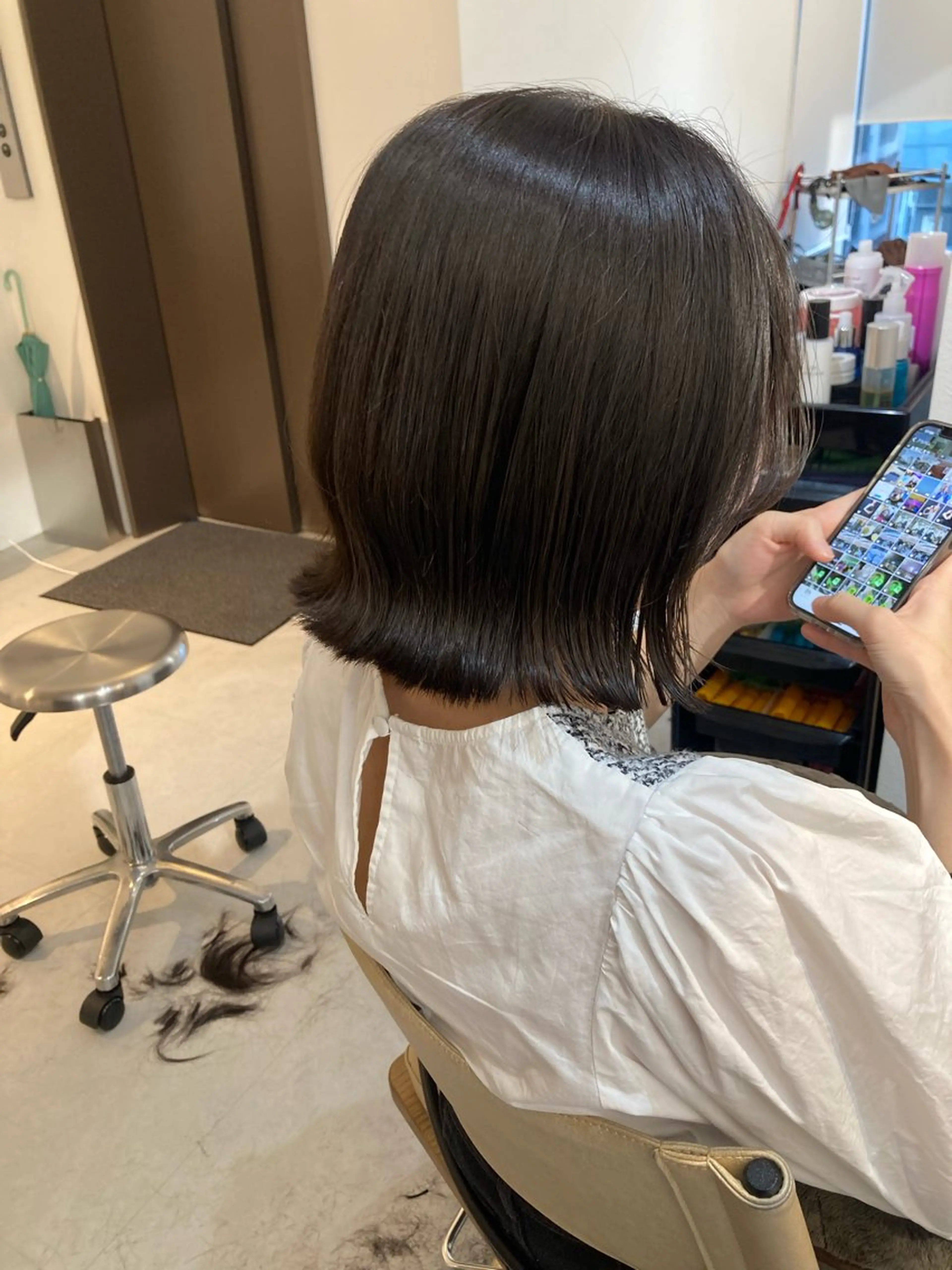 ショート ✨色持ちの良い艶 カラー✨蟹江真世のヘアスタイル