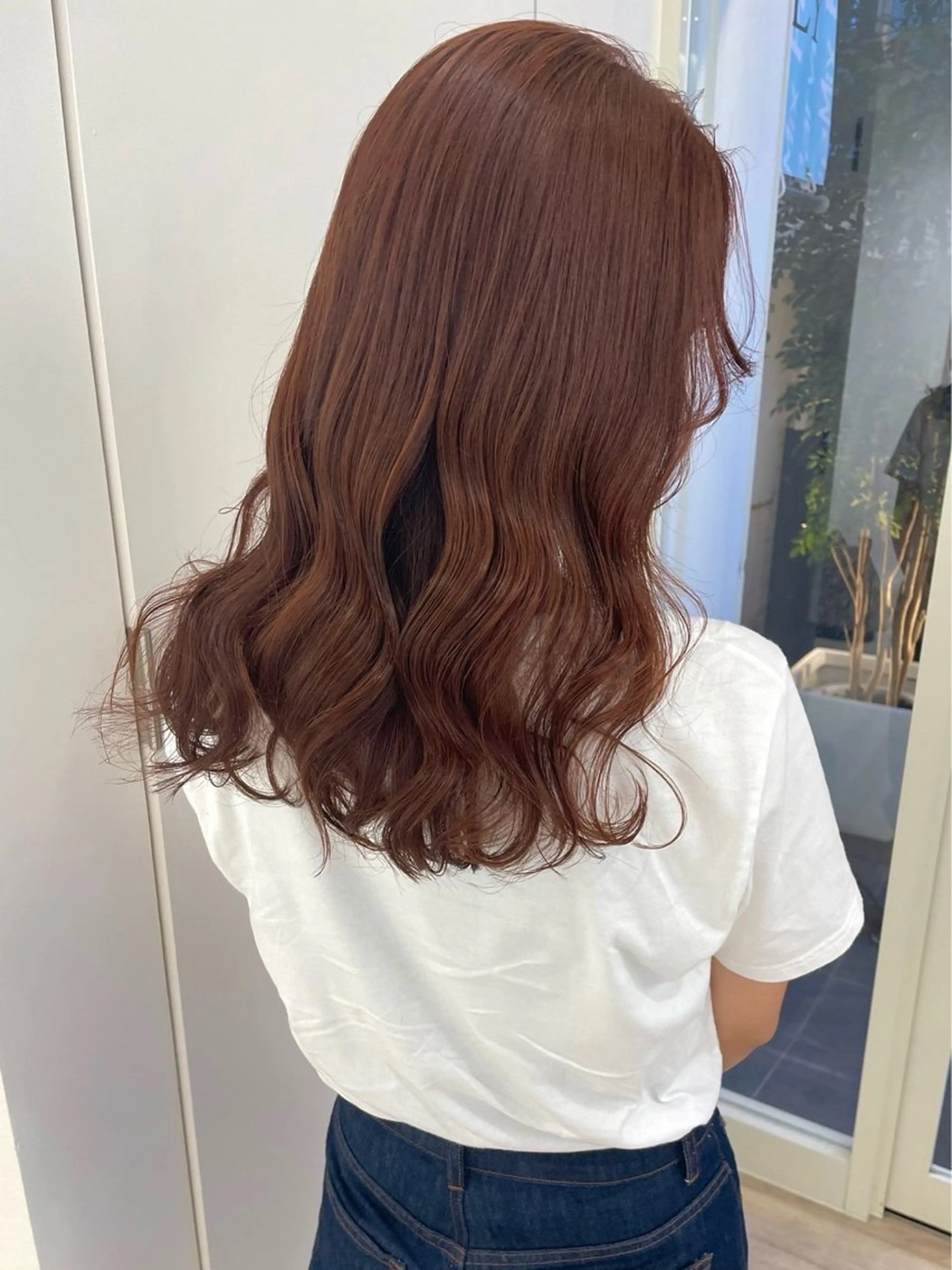 セミロング カラー ヘアカラー ParveMix 🌝🫧山本 玲南のヘアスタイル