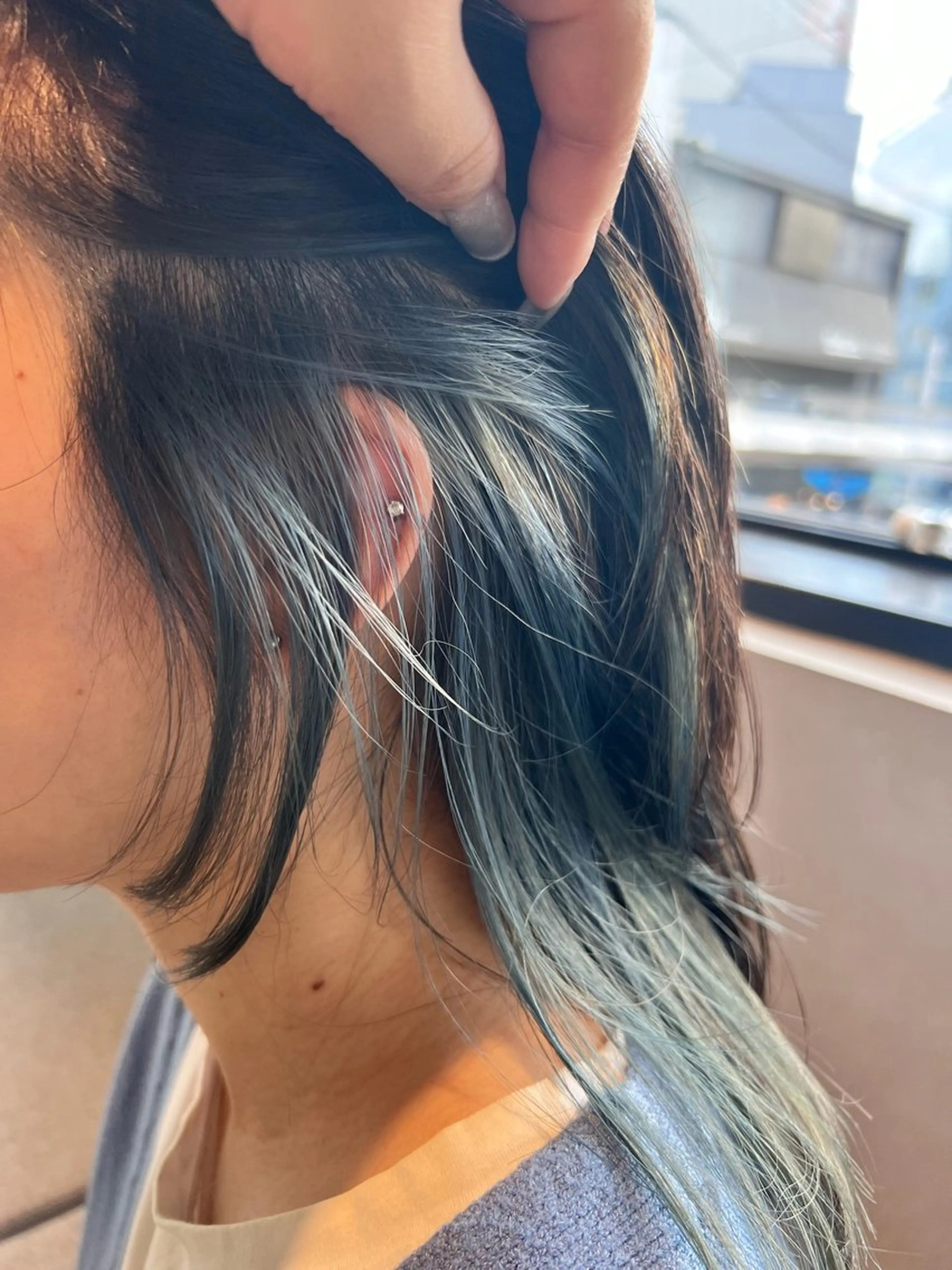セミロング カラー カット ヘアカラー トリートメント 🌐👽フクイ キララ🌎💎のヘアスタイル