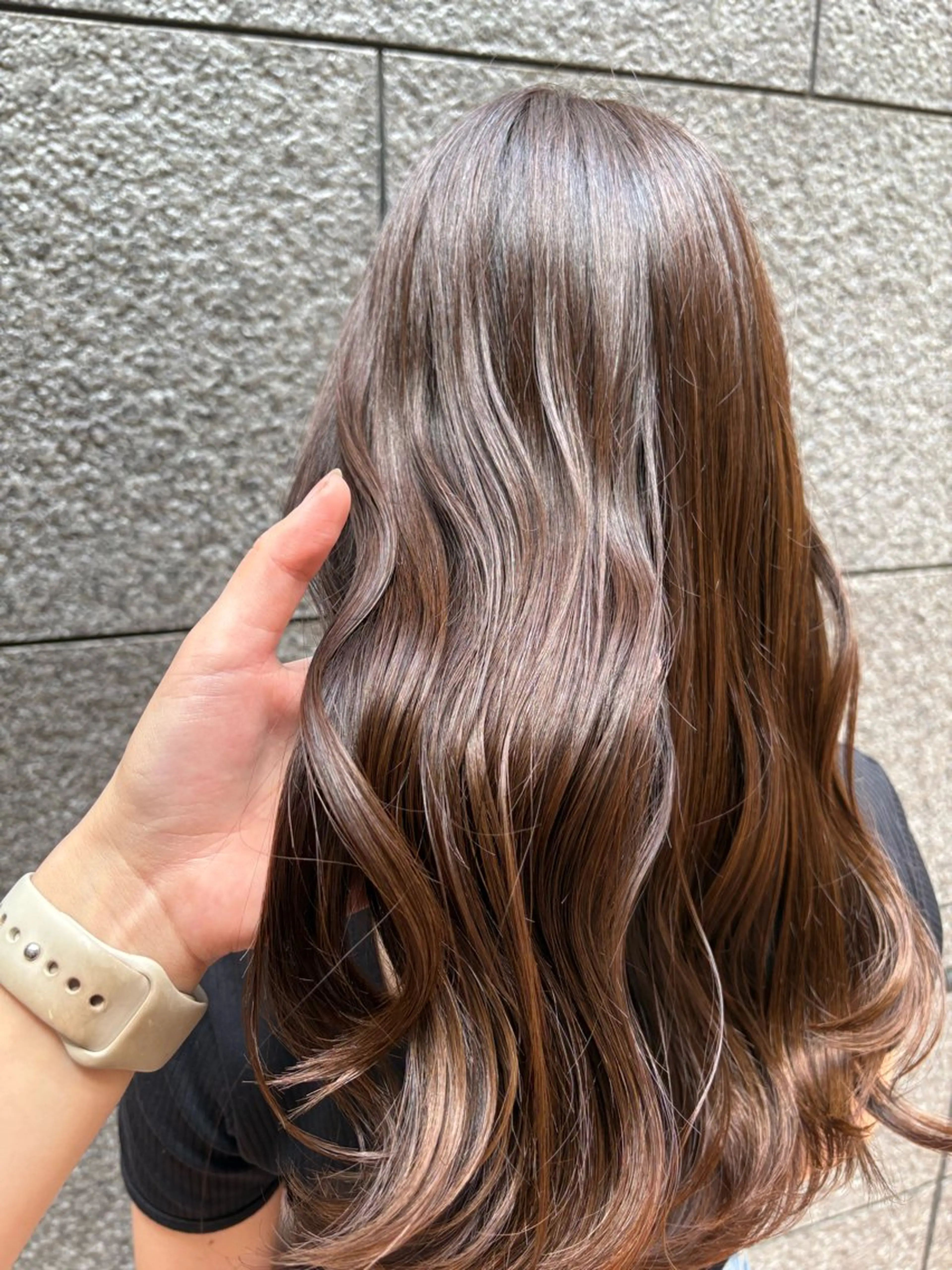 ロング カラー 透明感カラー グレージュ カット ヘアカラー パーマ 縮毛矯正 トリートメント Respia所属・白石 紗弥加 銀座/透明感/艶髪のヘアスタイル